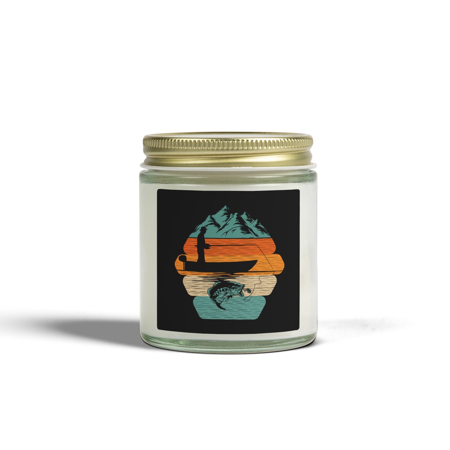 Retro Sunset Surf Landscape Candle | Coconut Apricot Wax 4oz 9oz