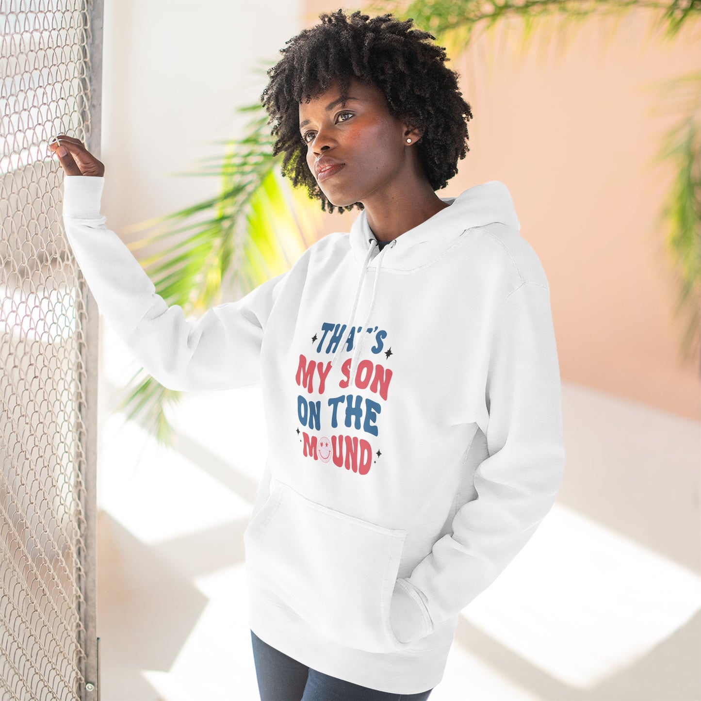 Hoodie – "That's My Son on the Mound" Baseball Parent Support Pullover