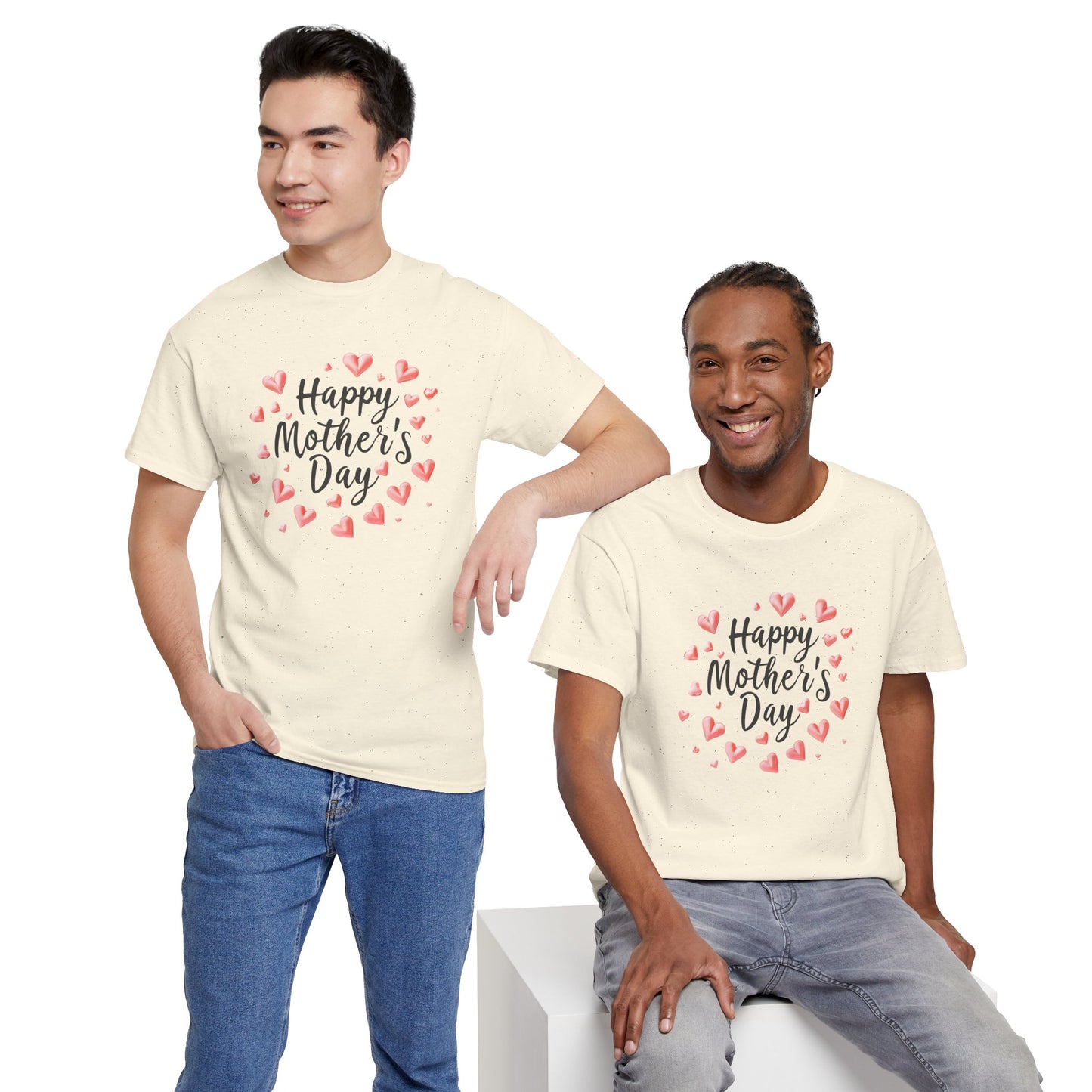 Happy Mother's Day T-Shirt — Cute Heart Wreath Mother's Day Tee