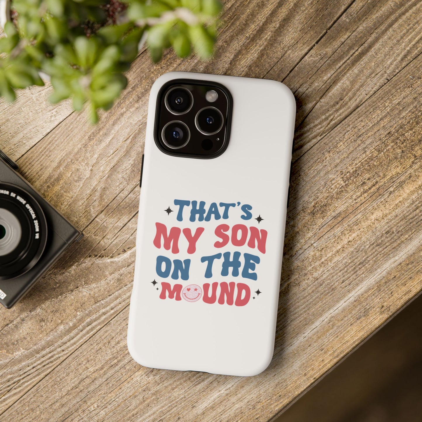 That My Son on the Mound Phone Case | Baseball Mom Dad Protective Case