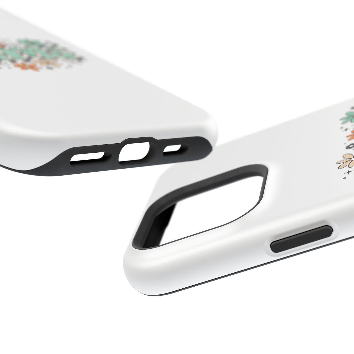 Mama floral checkerboard phone case | Magnetic impact-resistant case