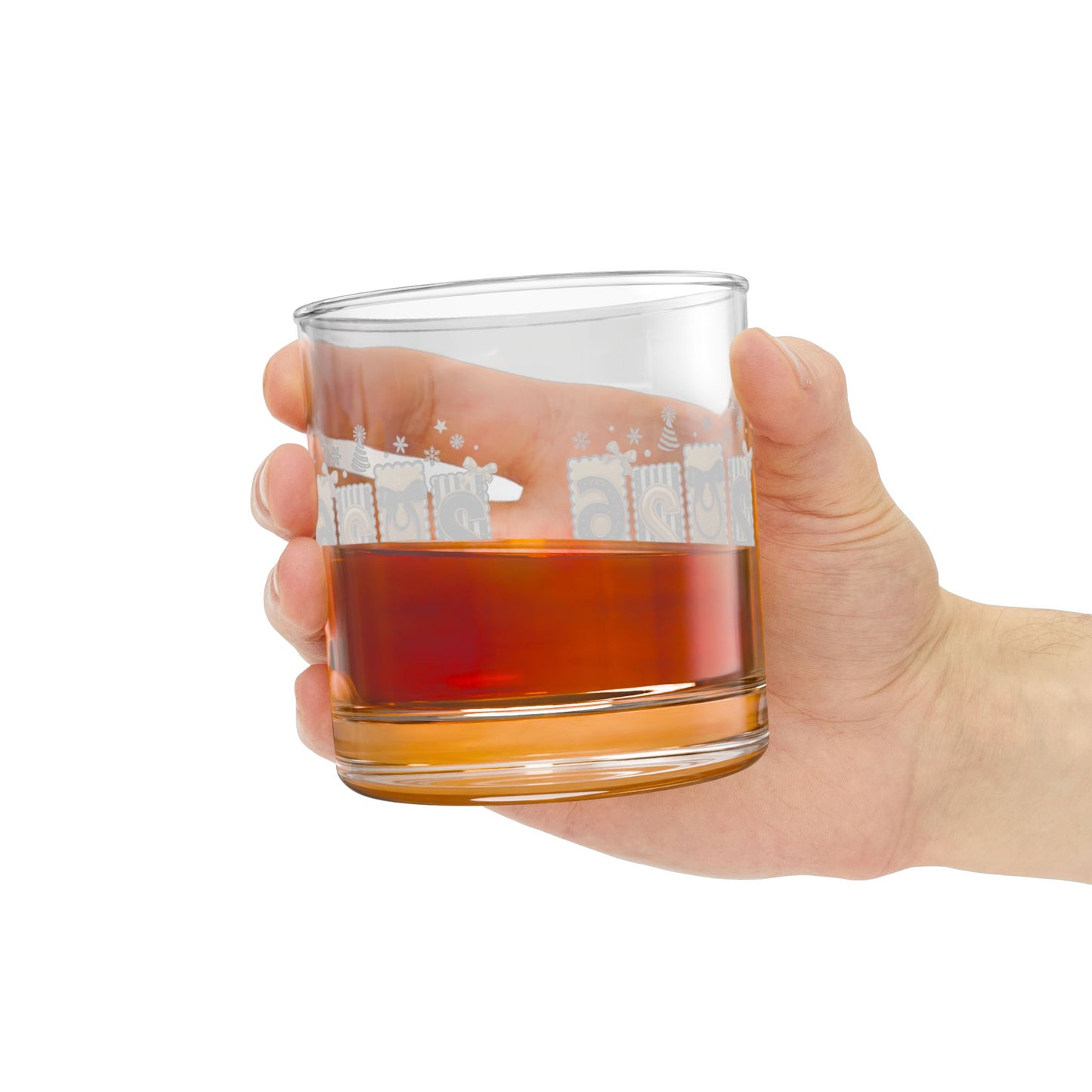 2026 Countdown Numbers Rocks Glass | 10oz New Year Whiskey Glass