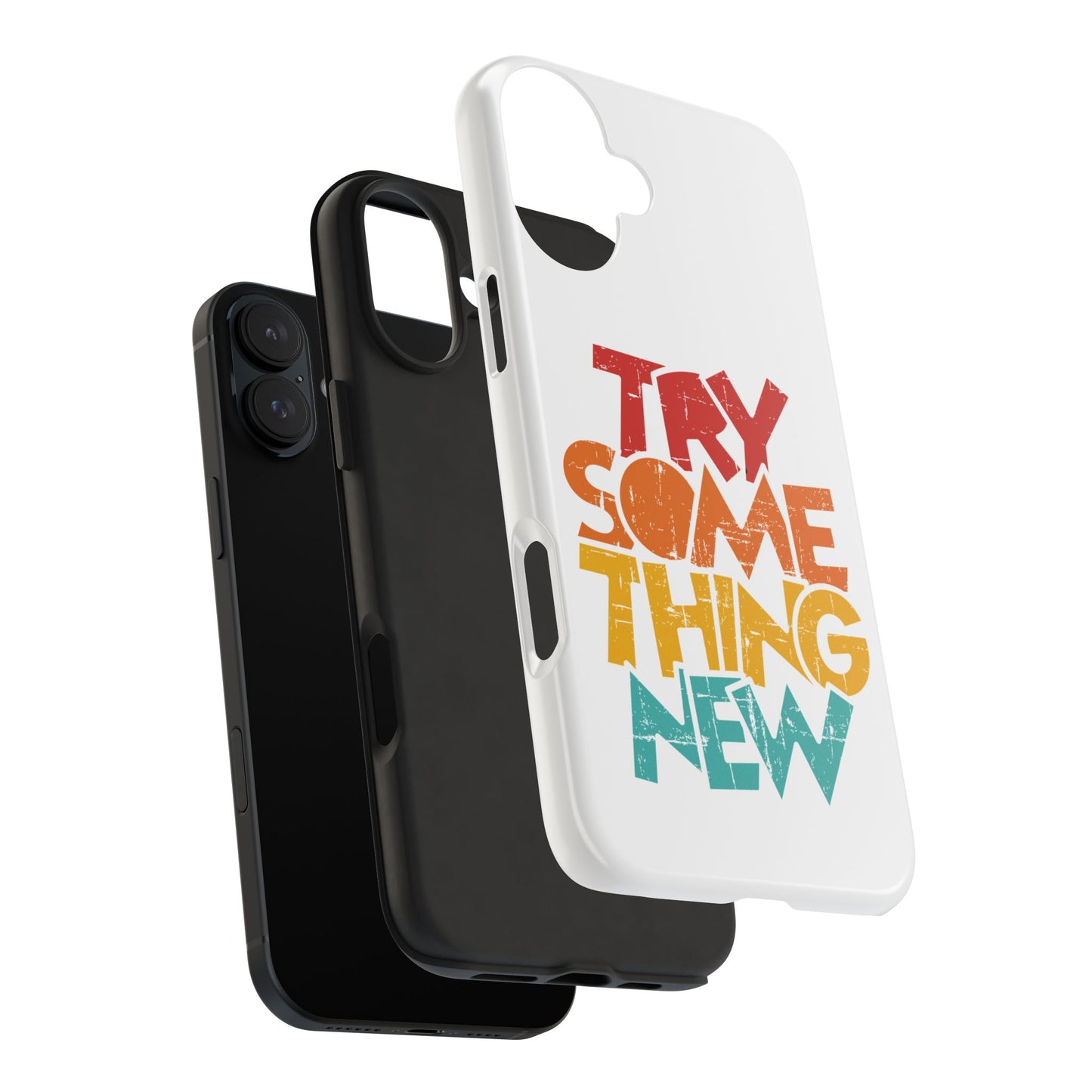 Try Something New Phone Case | Motivational Typography iPhone Case