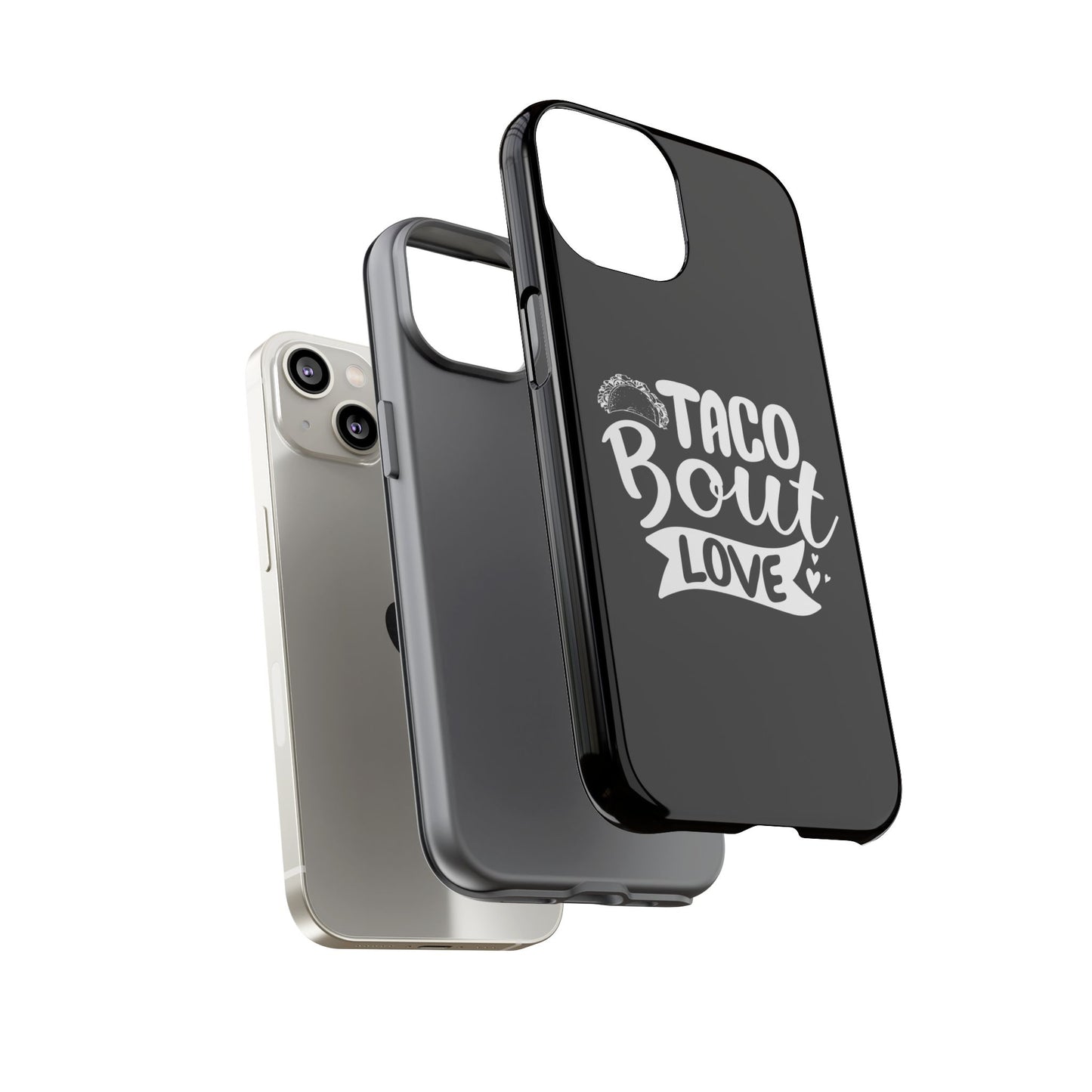 Taco Bout Love phone case | iPhone protective case, food pun design
