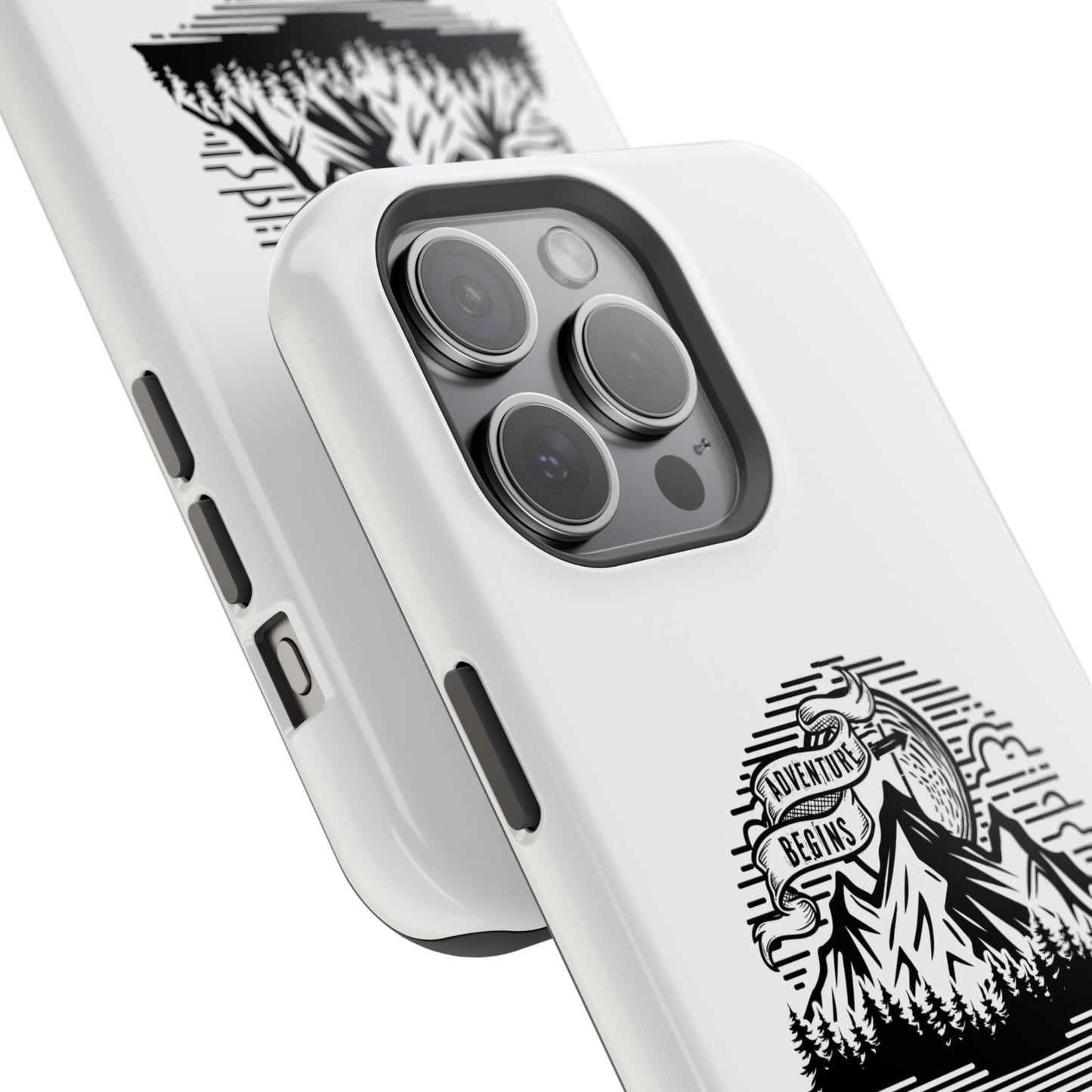 Mountain Adventure Illustration Phone Case | Magnetic Impact-Resistant Case