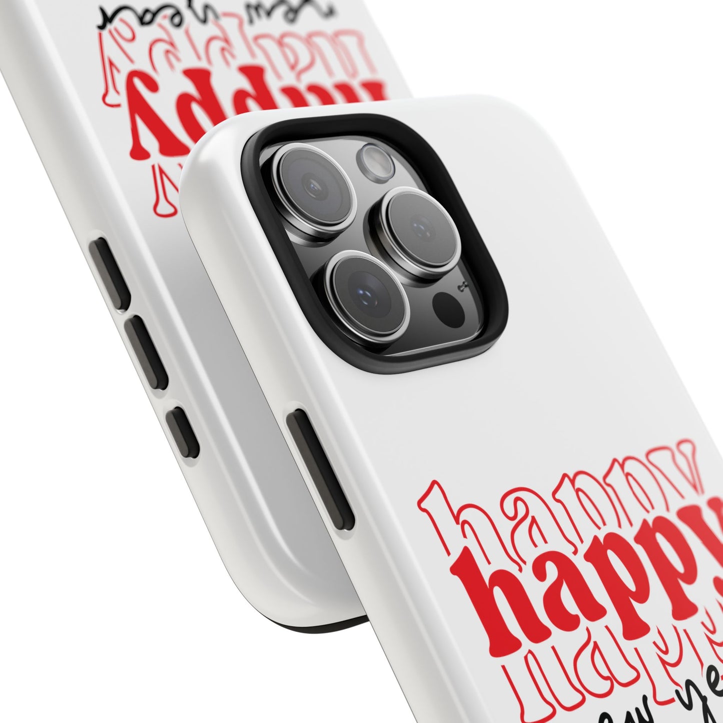 Happy Happy New Year Phone Case | New Year Typographic Design