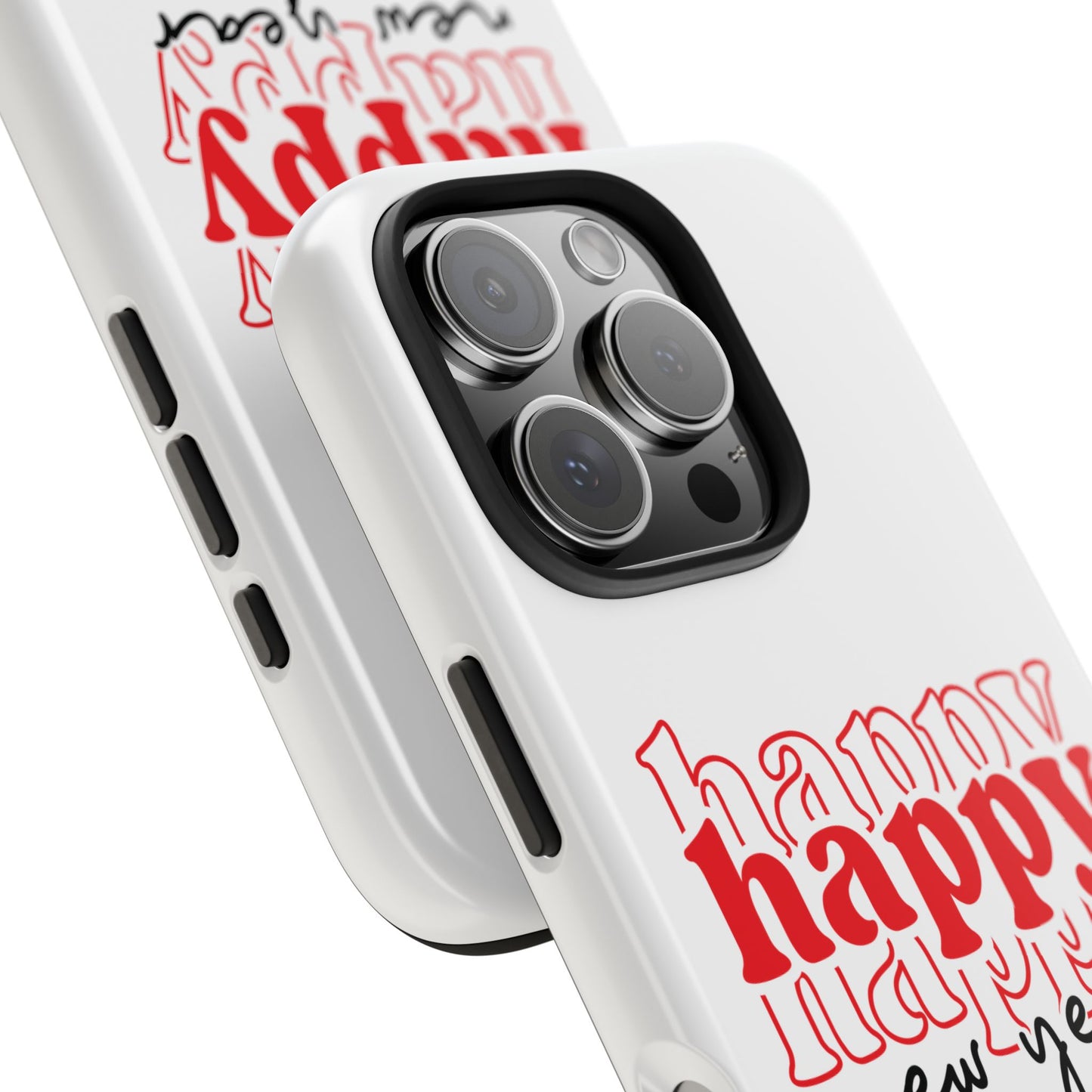 Happy Happy New Year Phone Case | New Year Typographic Design