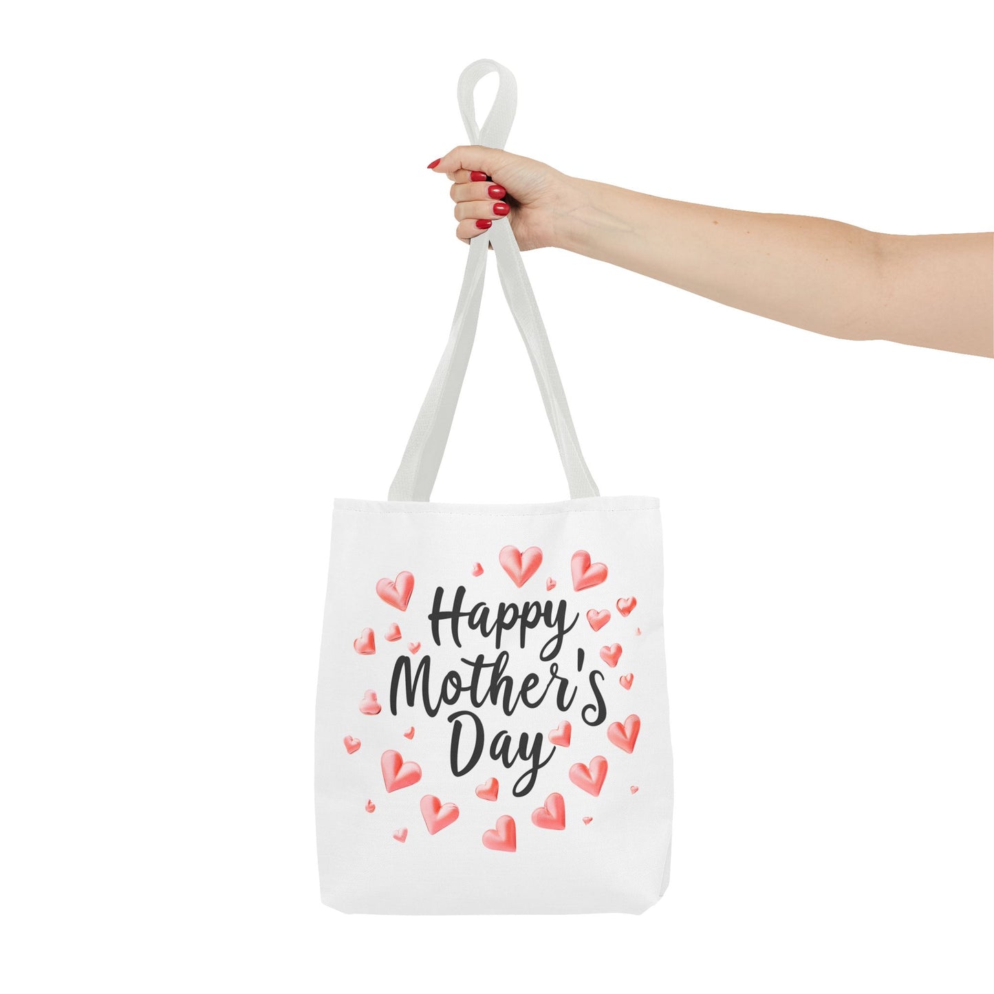 Happy Mother's Day Hearts Tote Bag | Mother's Day Tote