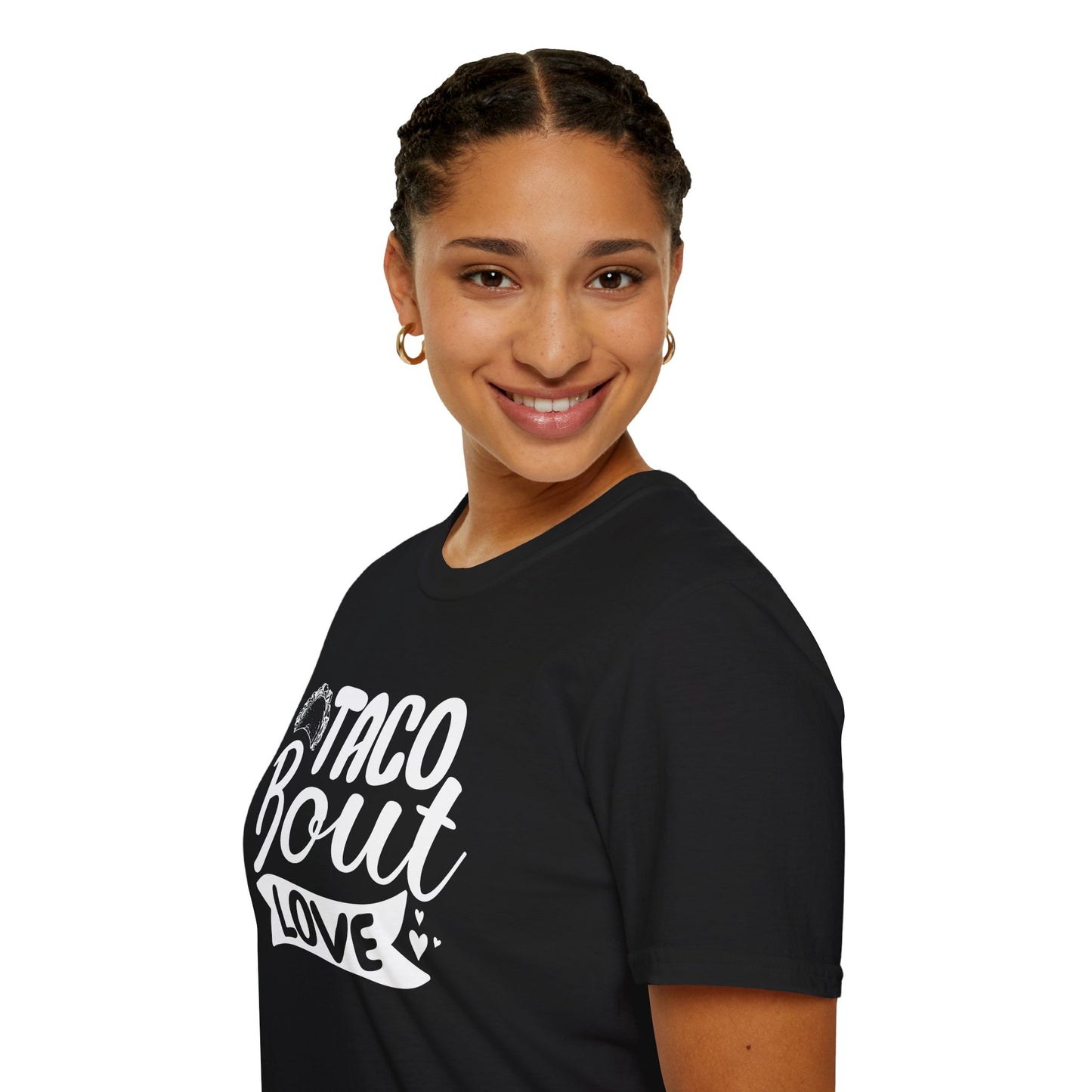 T-Shirt — "Taco 'Bout Love" Funny Taco Lover Tee | Cute Foodie Valentine Shirt