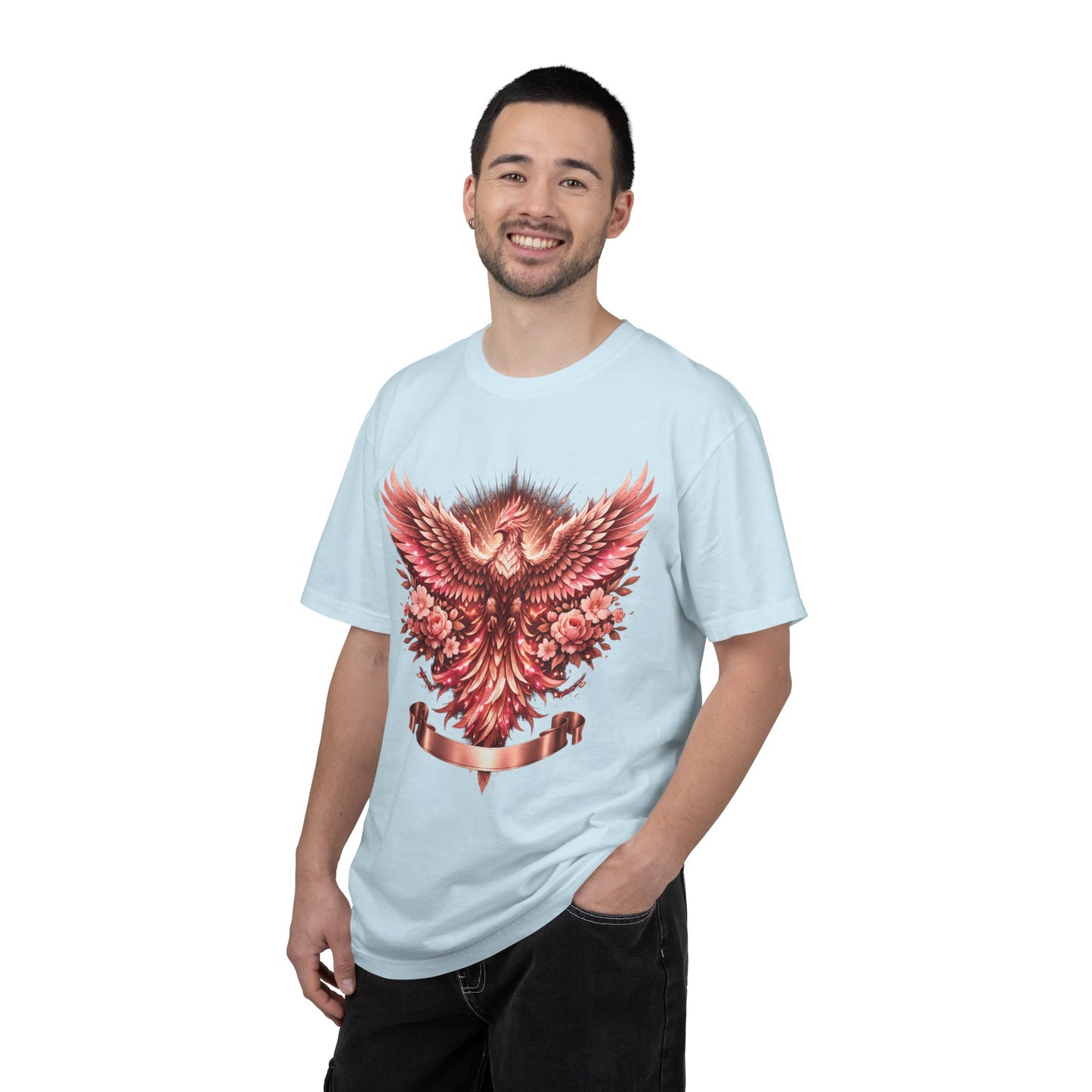 Phoenix Floral T-Shirt — Rising Phoenix Graphic Tee