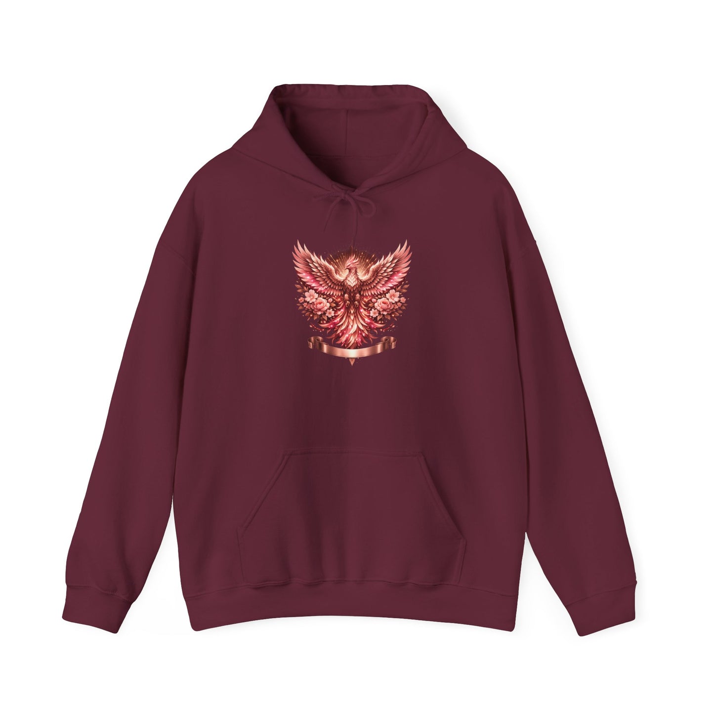 Red Phoenix Graphic Hoodie — Mythical Firebird Sweatshirt