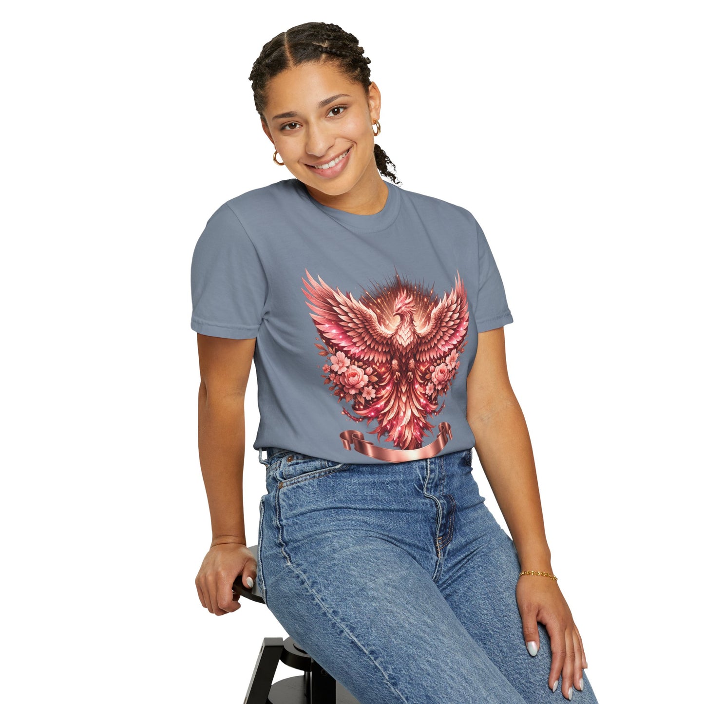 Phoenix Floral T-Shirt — Rising Phoenix Graphic Tee