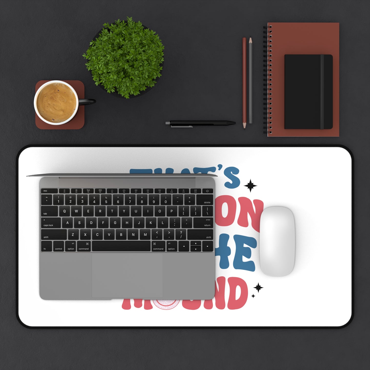 That's My Son On The Mound Desk Mat | Baseball Mom Dad Desk Mat