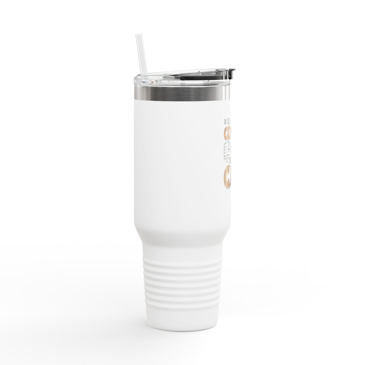 All I Need Is Coffee And My Cat 40oz Tumbler | Insulated Travel Mug