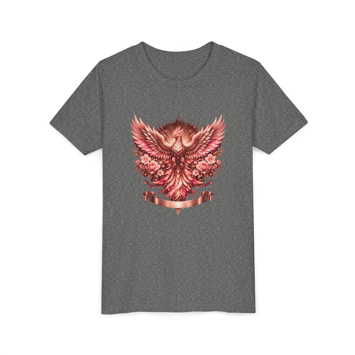 Youth Tee — Red Phoenix Graphic Kids T-Shirt