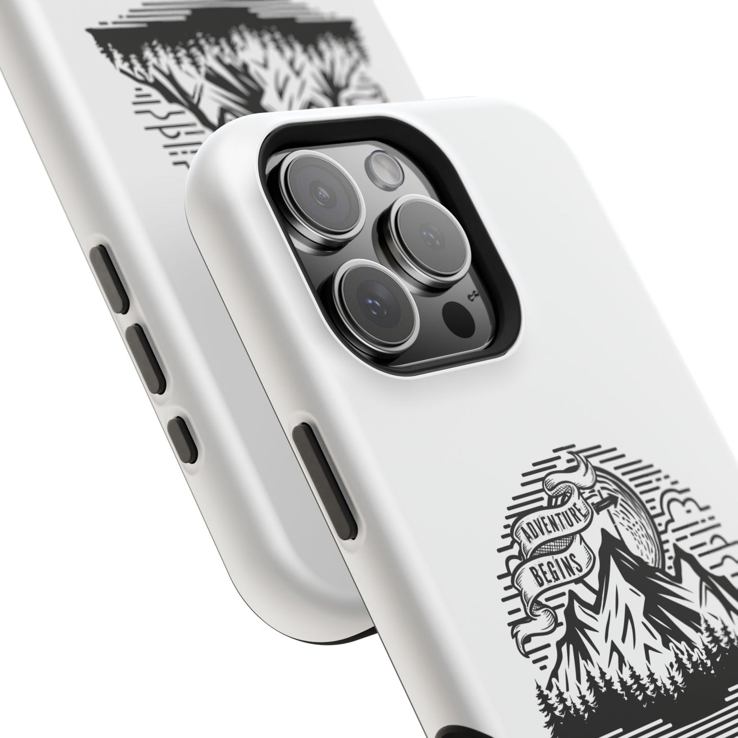Mountain Adventure Illustration Phone Case | Magnetic Impact-Resistant Case