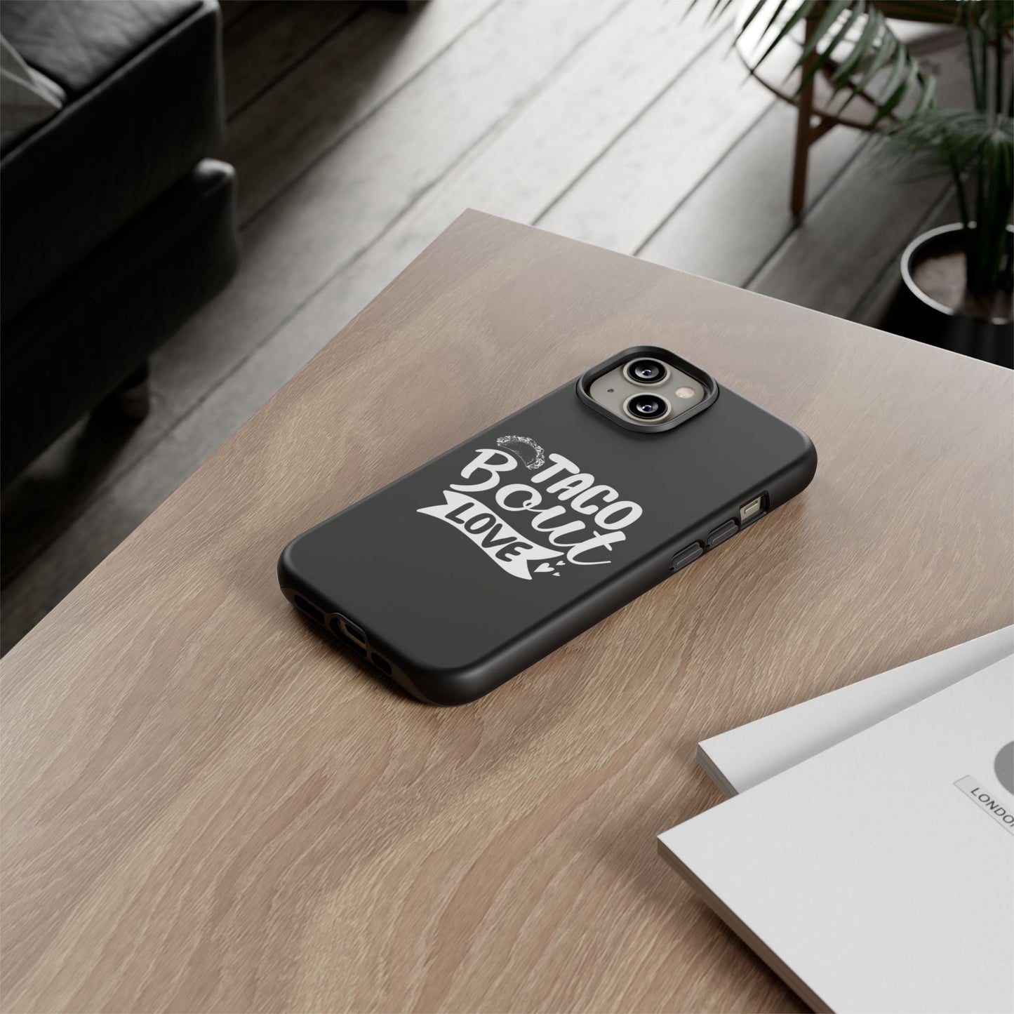 Taco Bout Love phone case | iPhone protective case, food pun design