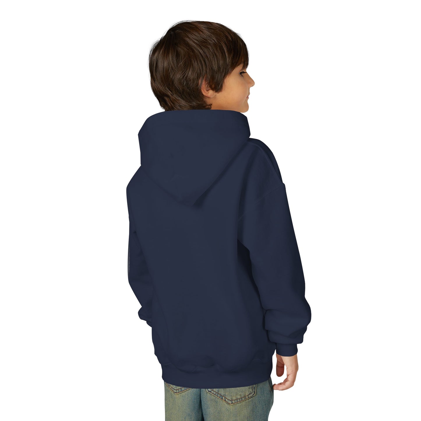 Youth Hoodie — Golden Lotus Meditation Graphic