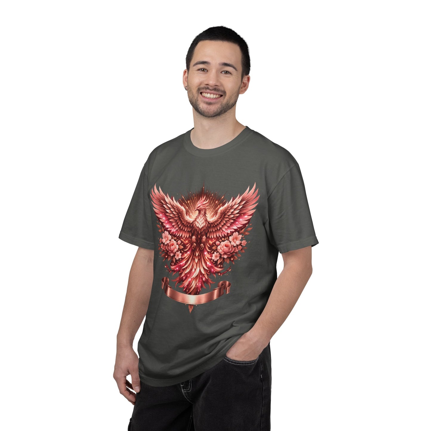 Phoenix Floral T-Shirt — Rising Phoenix Graphic Tee