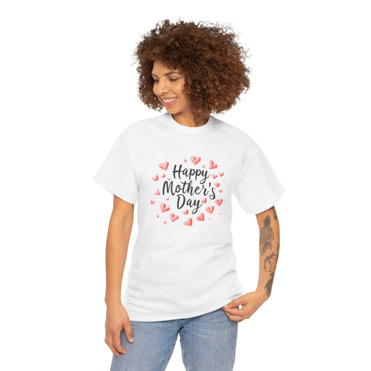 Happy Mother's Day T-Shirt — Cute Heart Wreath Mother's Day Tee