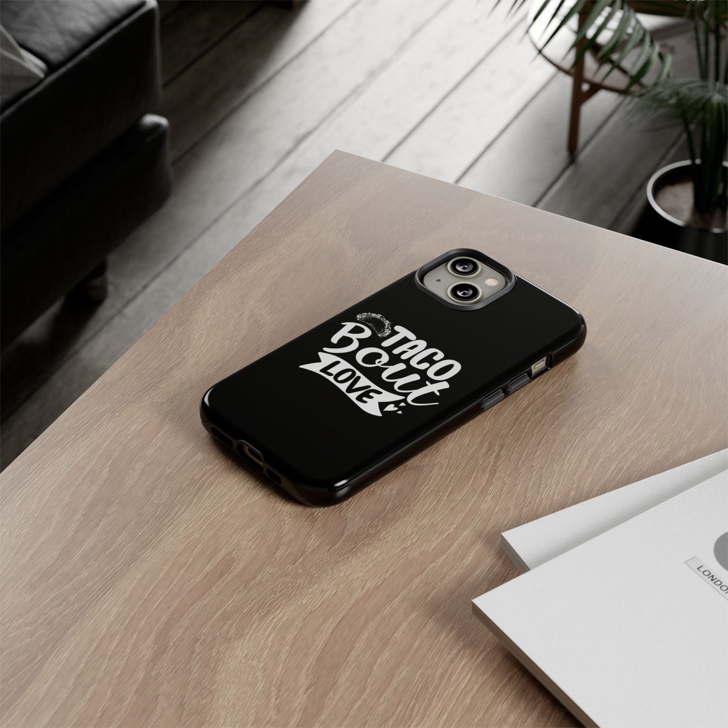 Taco Bout Love phone case | iPhone protective case, food pun design
