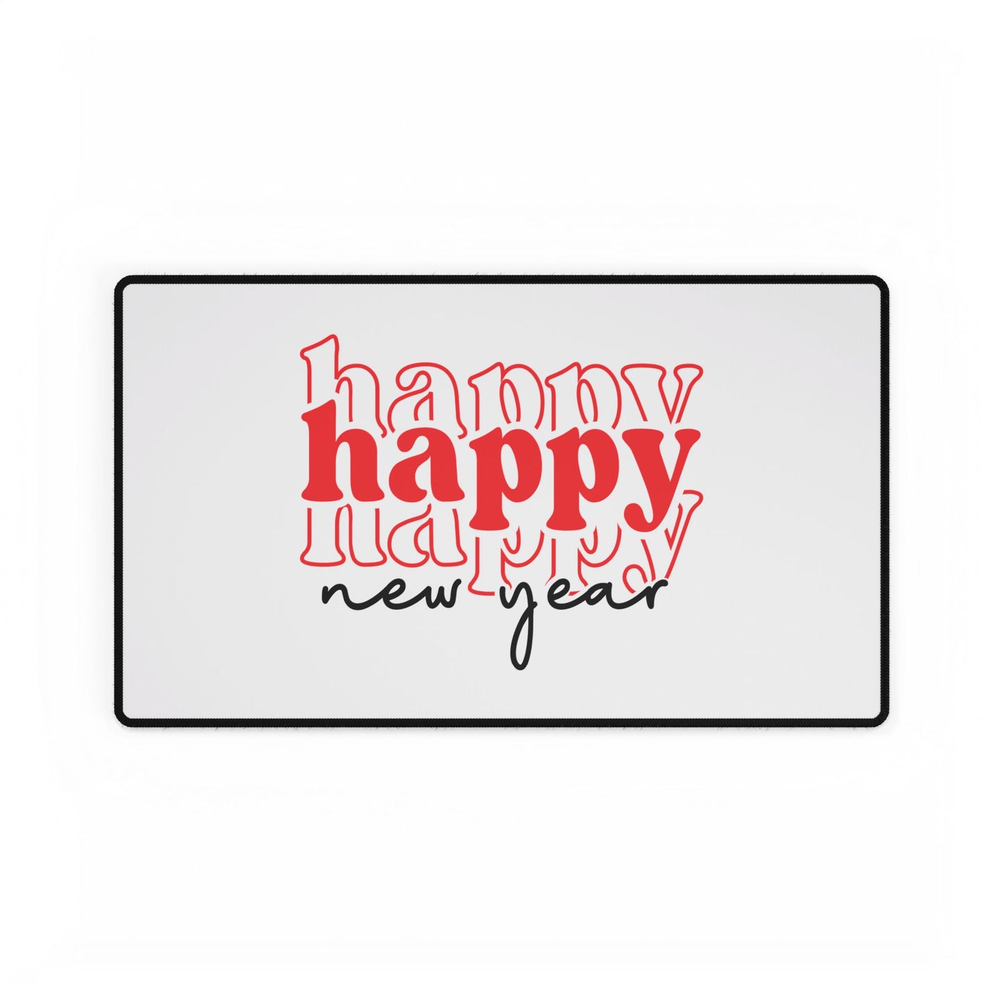 Happy New Year typography Desk Mat | New Year desk mat