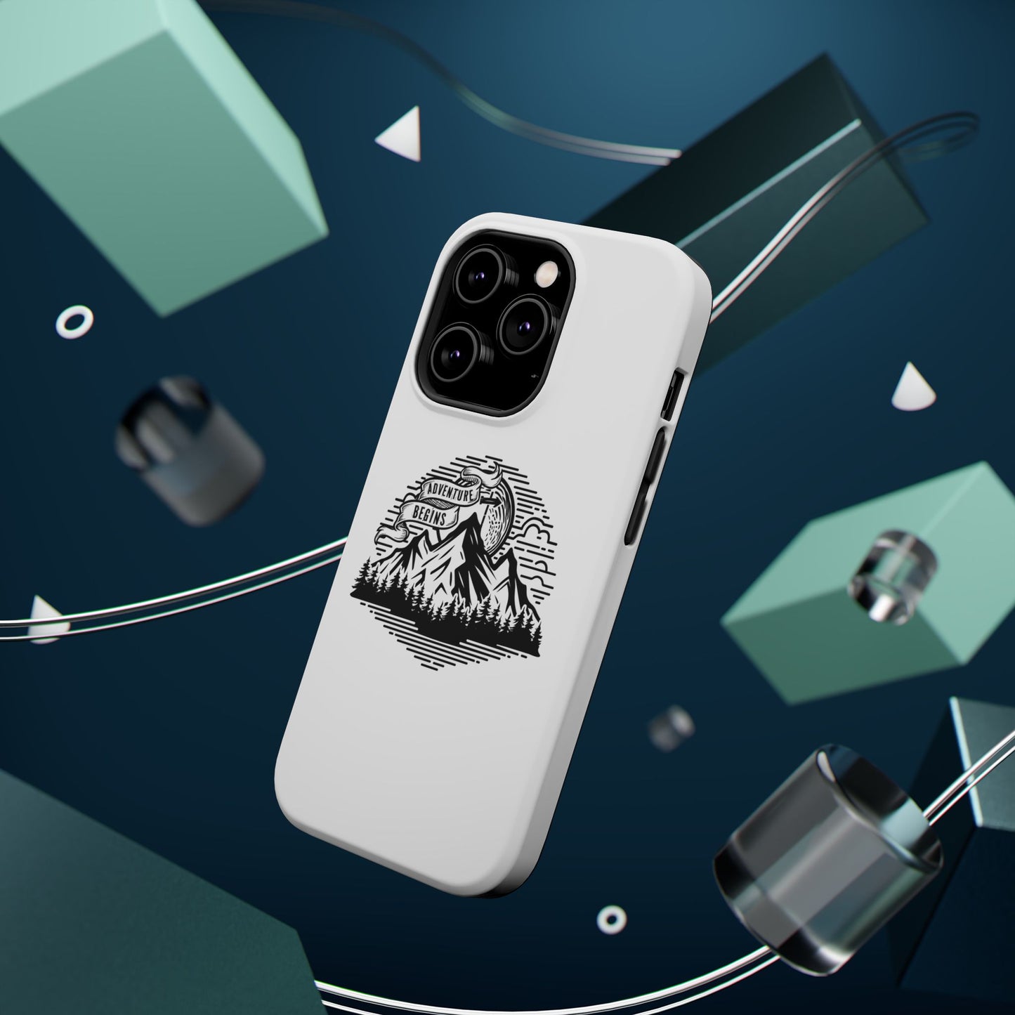 Mountain Adventure Illustration Phone Case | Magnetic Impact-Resistant Case