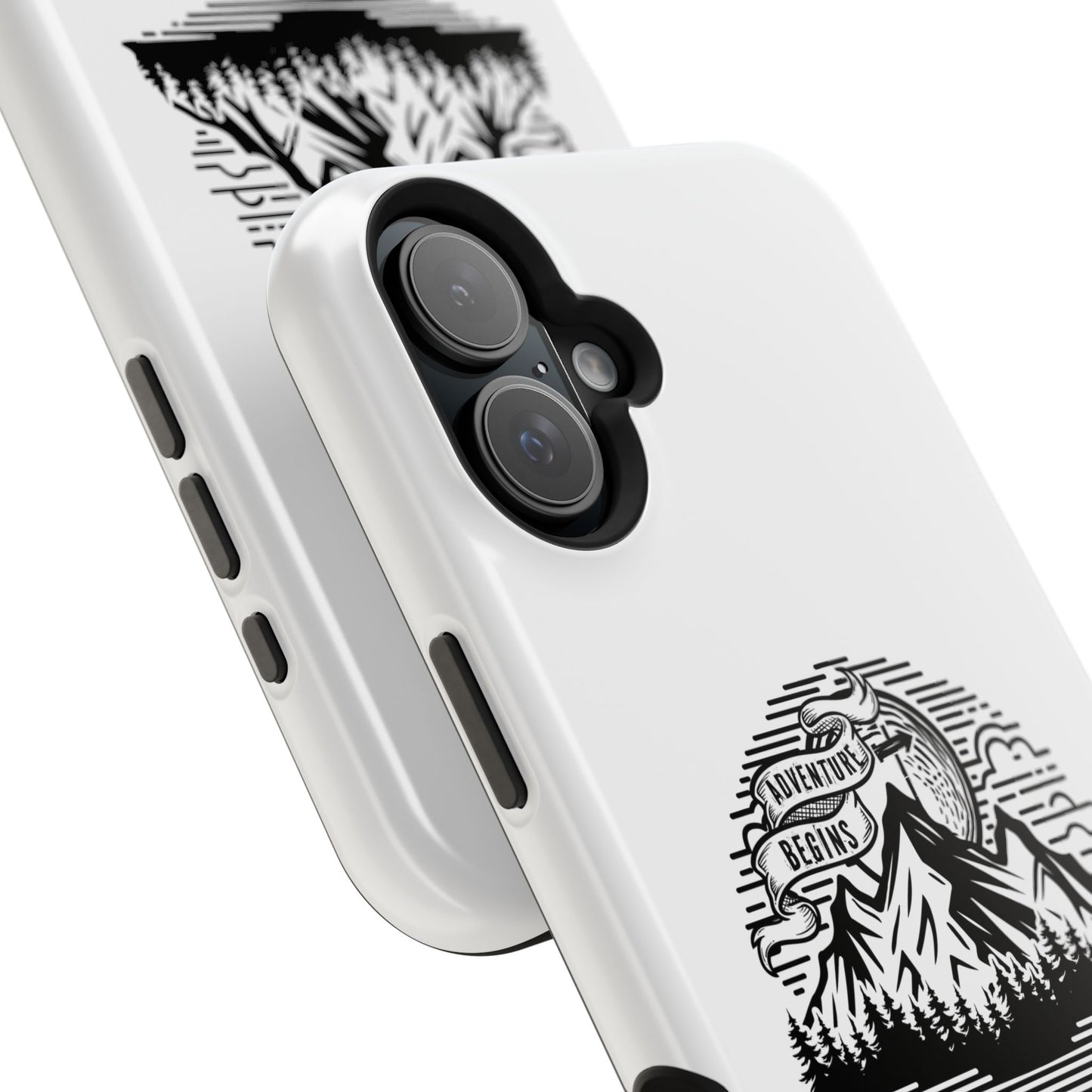 Mountain Adventure Illustration Phone Case | Magnetic Impact-Resistant Case