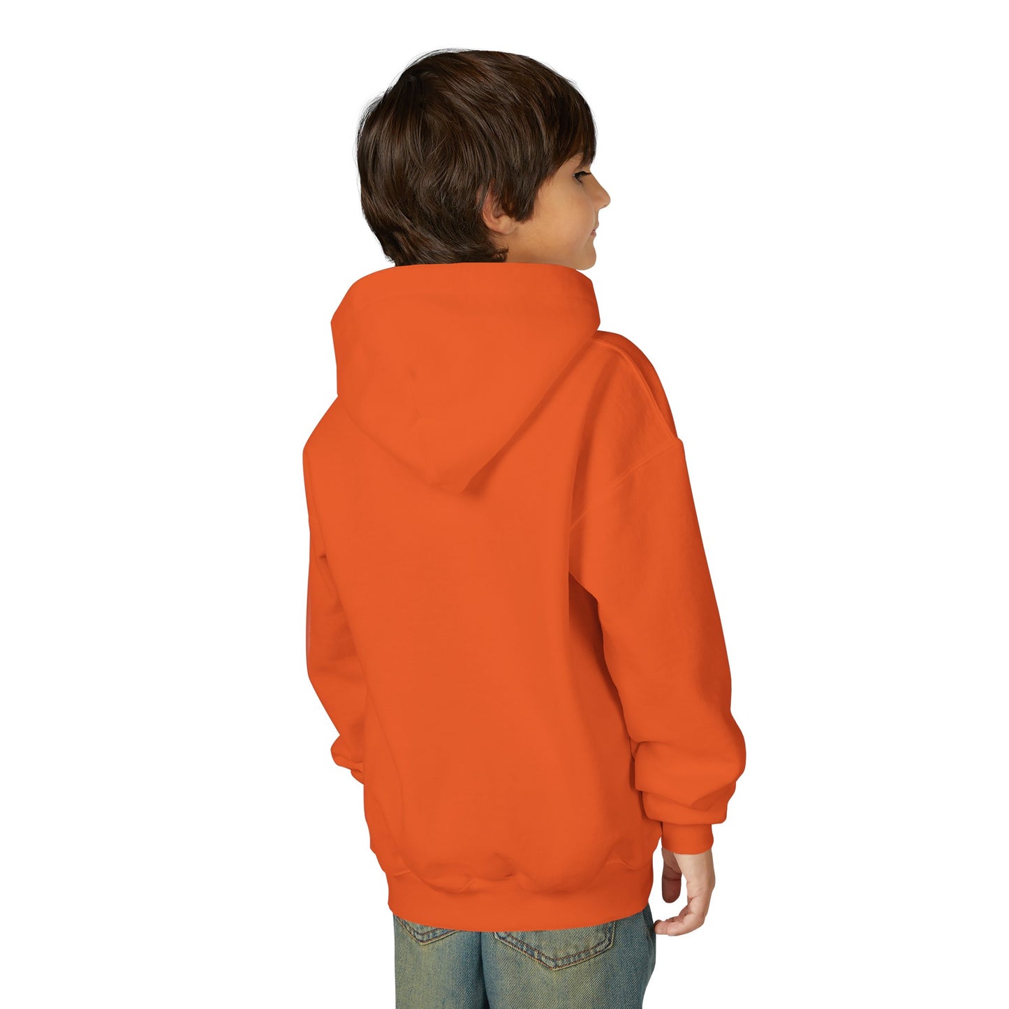 Youth Heart Gem Hoodie — Pink Floral Heart Graphic Sweatshirt