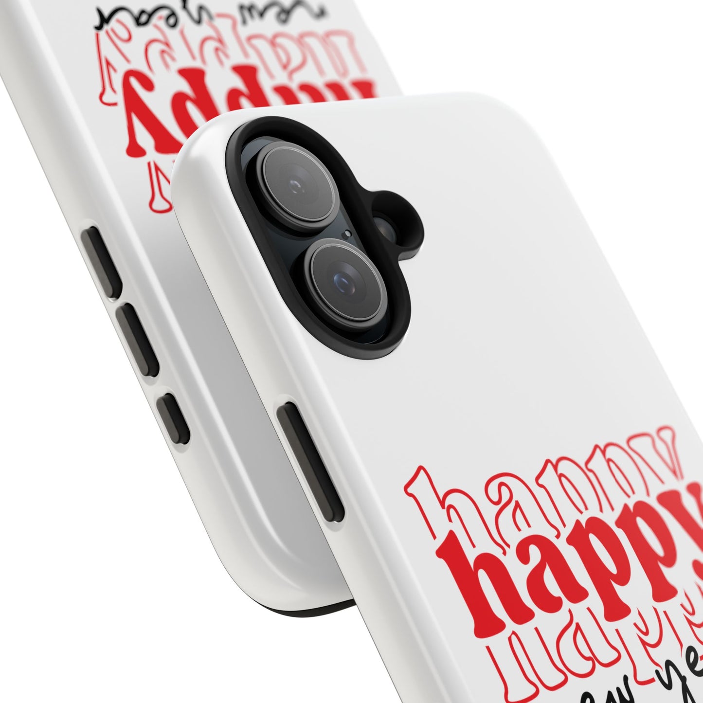 Happy Happy New Year Phone Case | New Year Typographic Design
