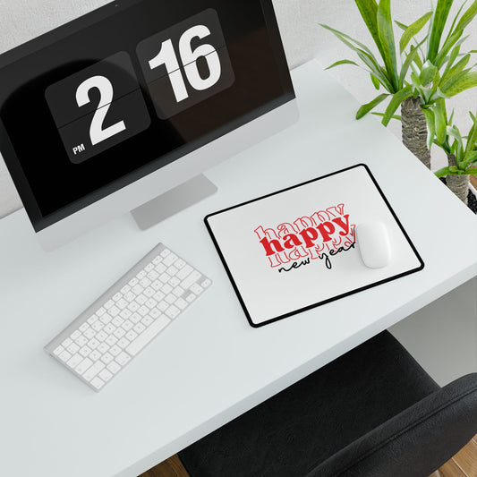 Happy New Year typography Desk Mat | New Year desk mat