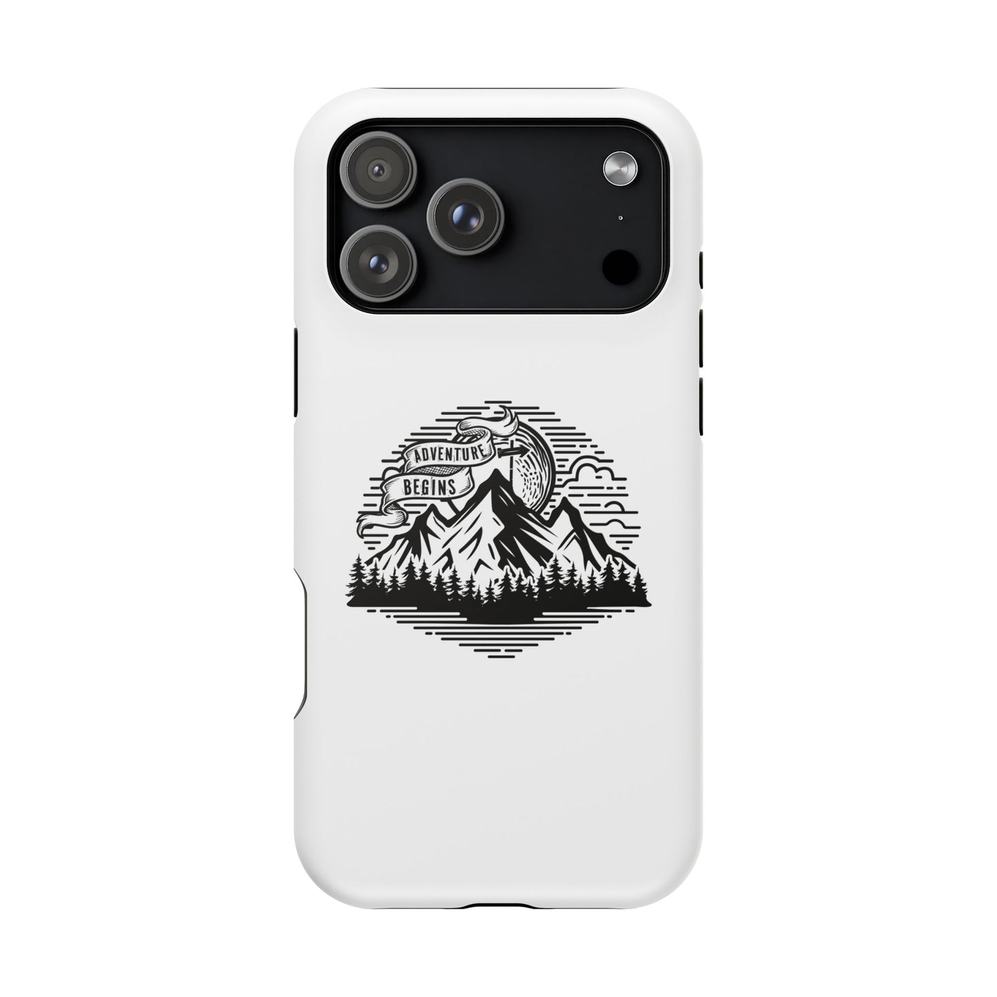 Mountain Adventure Illustration Phone Case | Magnetic Impact-Resistant Case