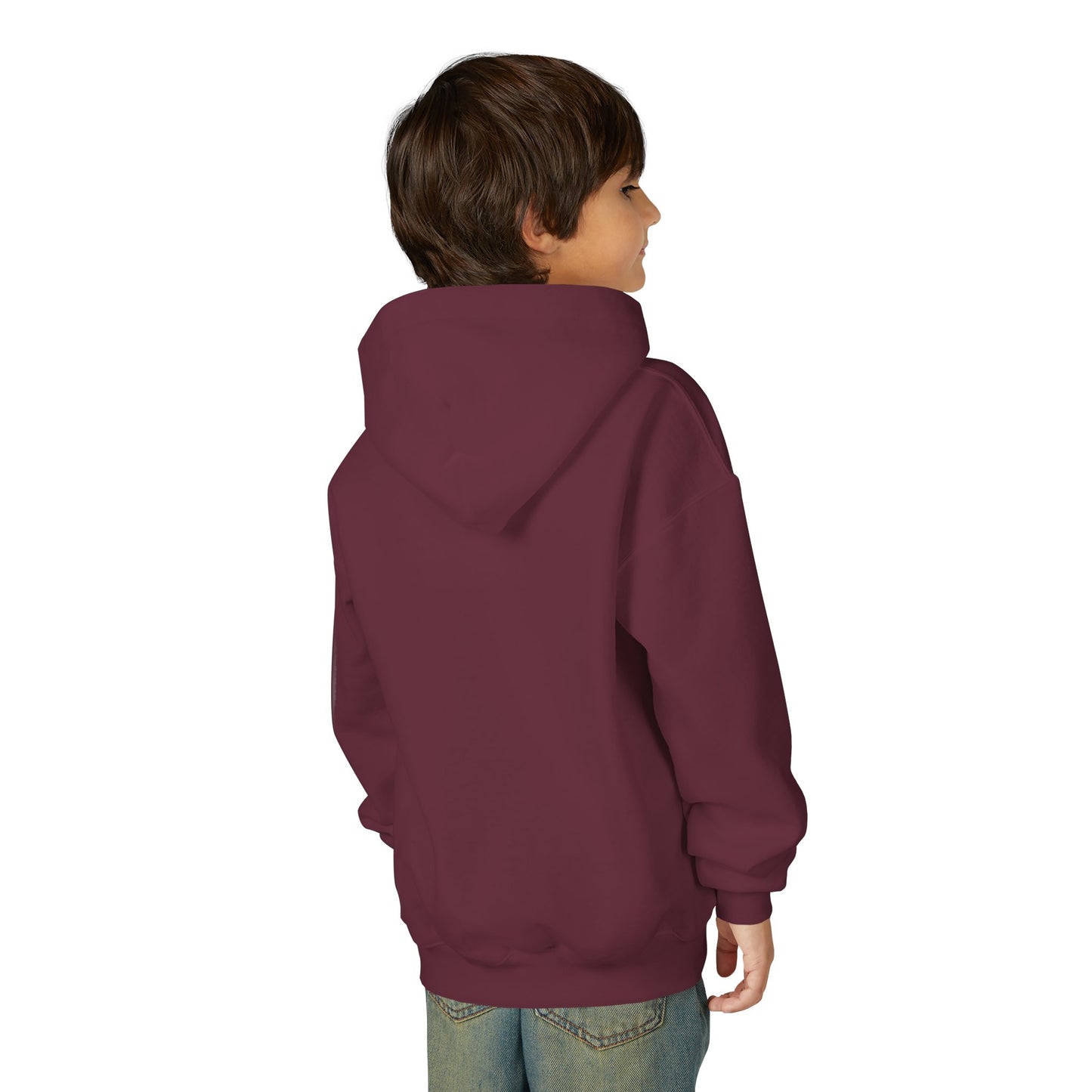 Youth Diamond Floral Hoodie — Pink Gem Crest Sweatshirt for Girls