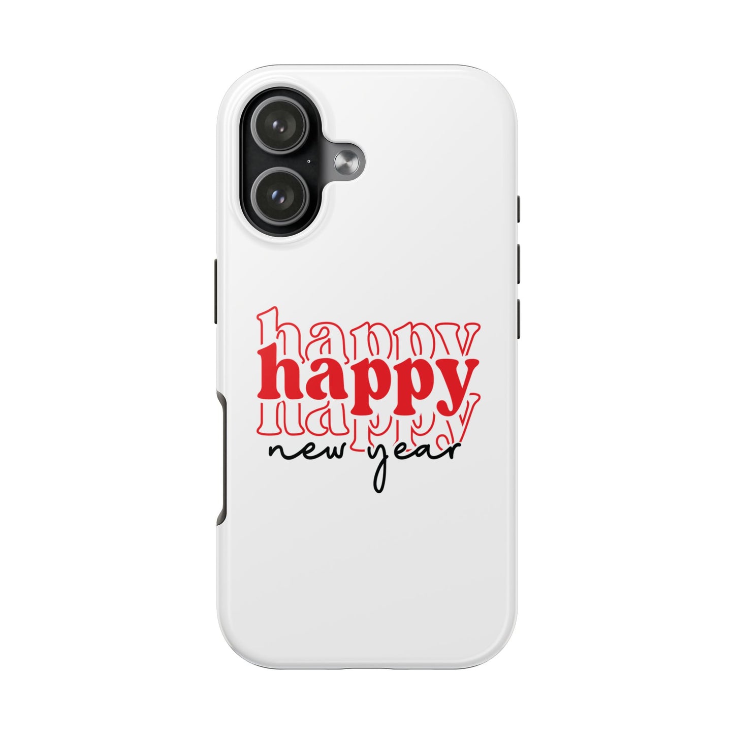Happy Happy New Year Phone Case | New Year Typographic Design