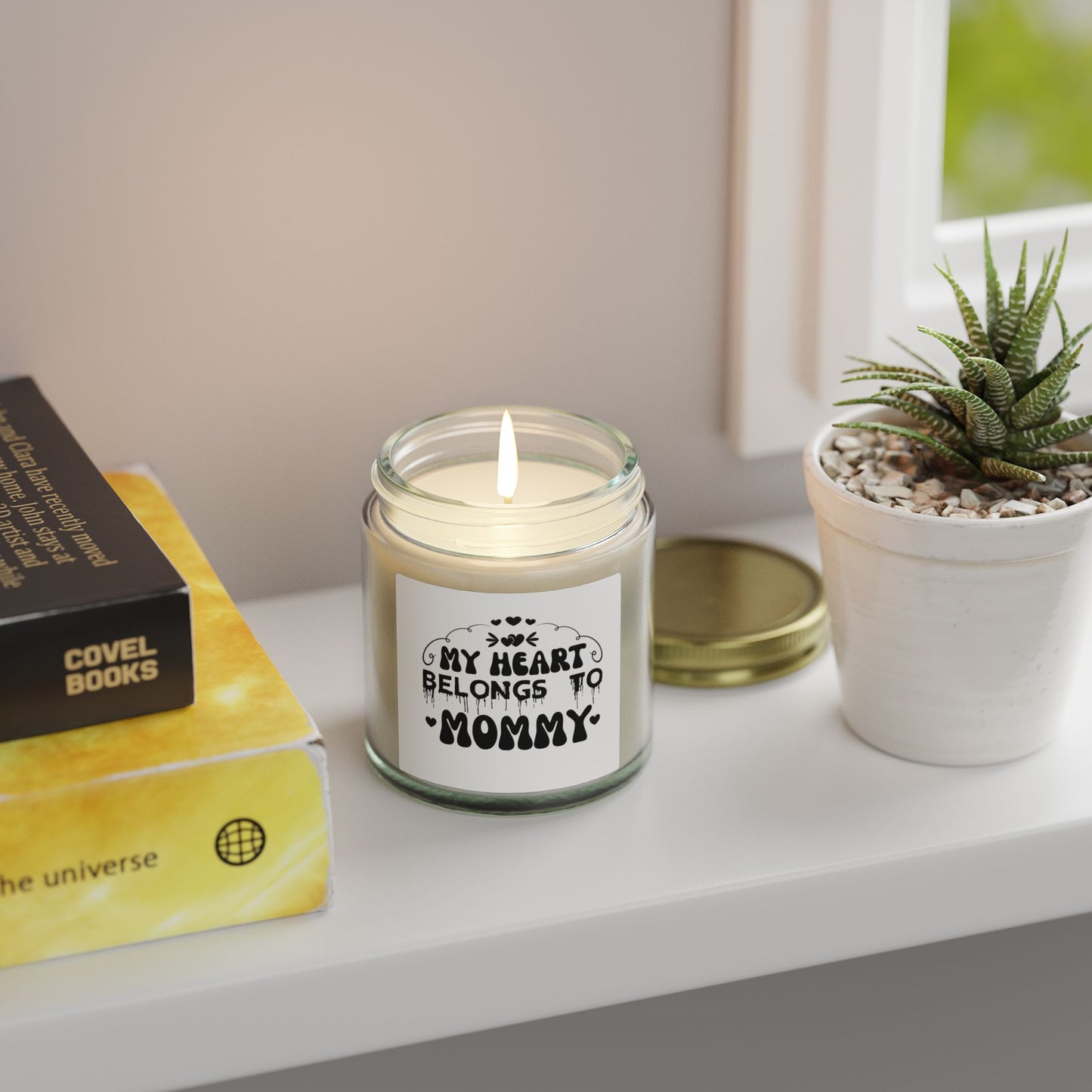 My Heart Belongs to Mommy Candle | Coconut Apricot Wax Jar