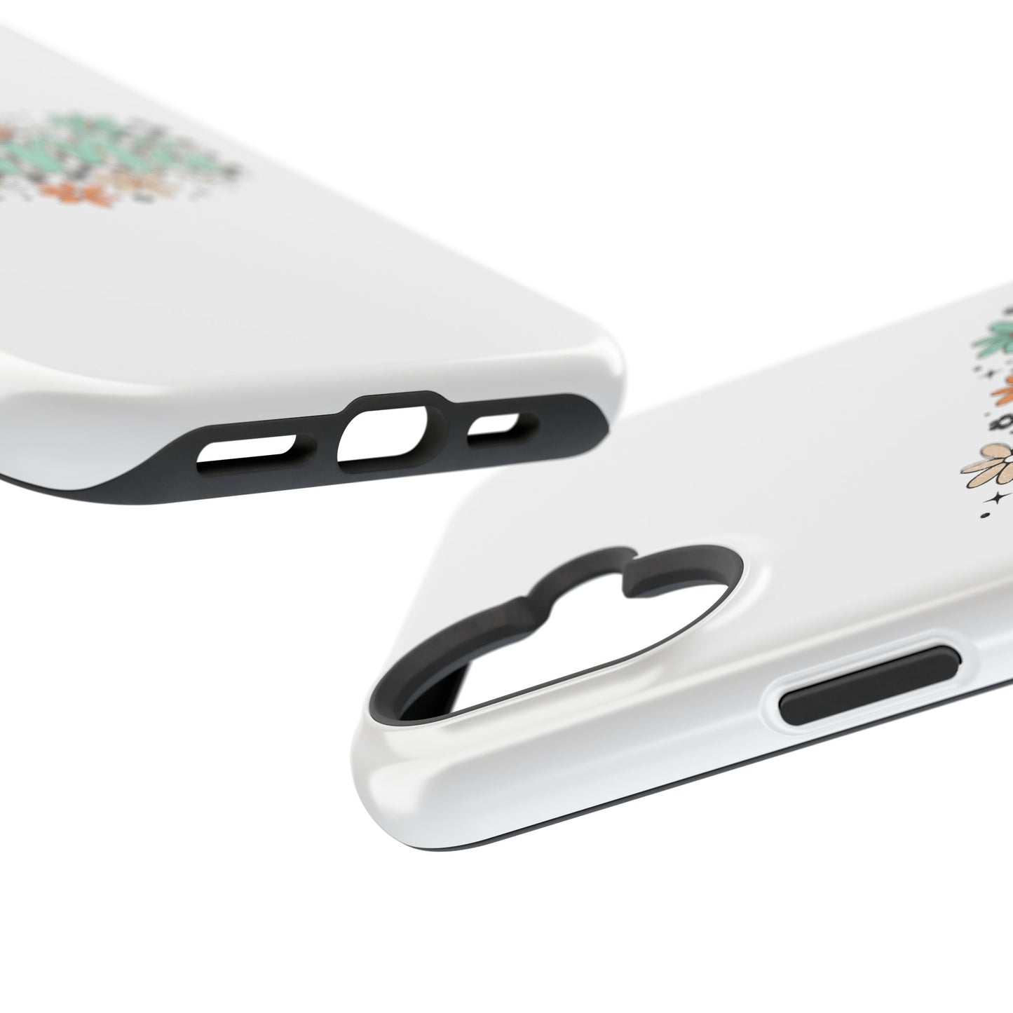 Mama floral checkerboard phone case | Magnetic impact-resistant case