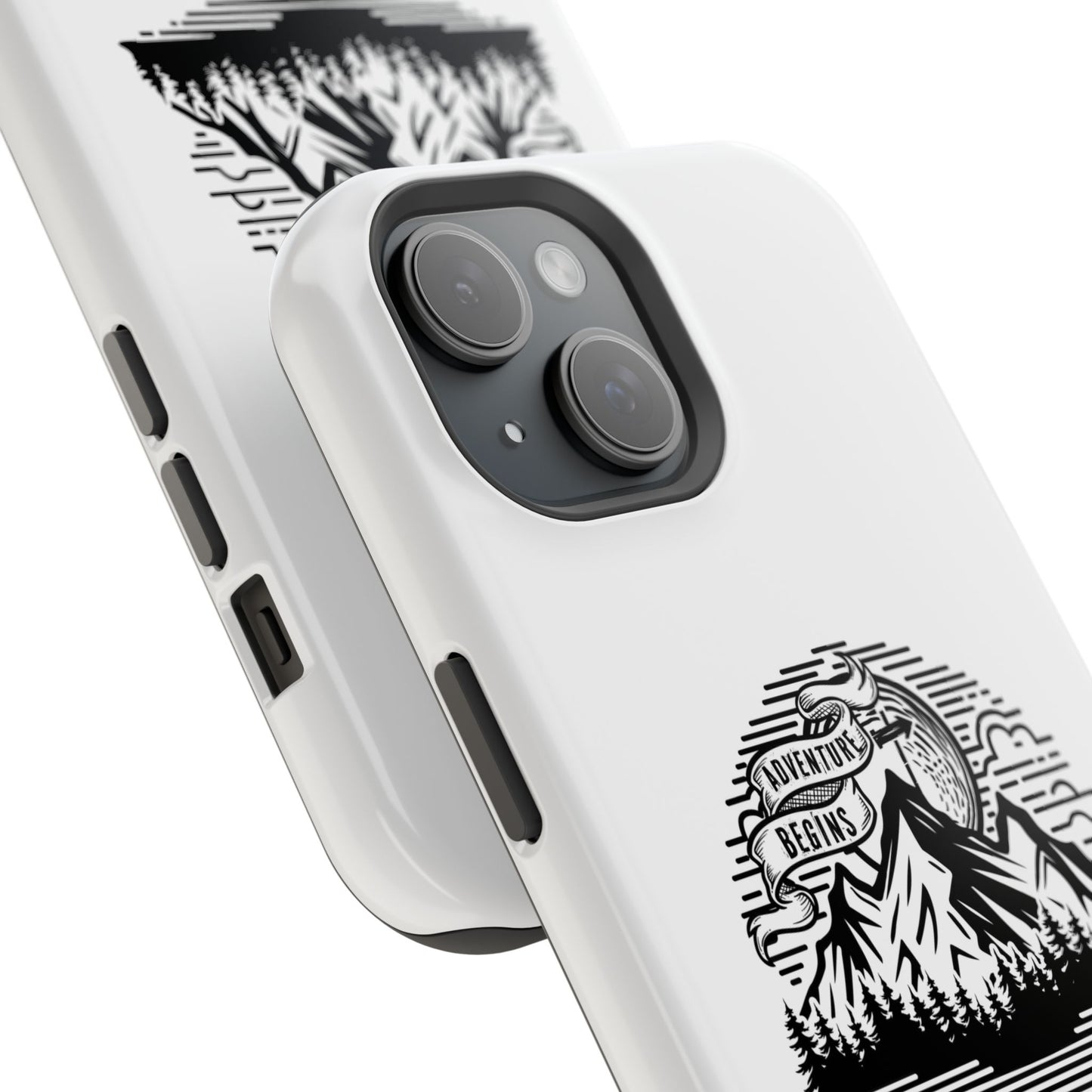 Mountain Adventure Illustration Phone Case | Magnetic Impact-Resistant Case
