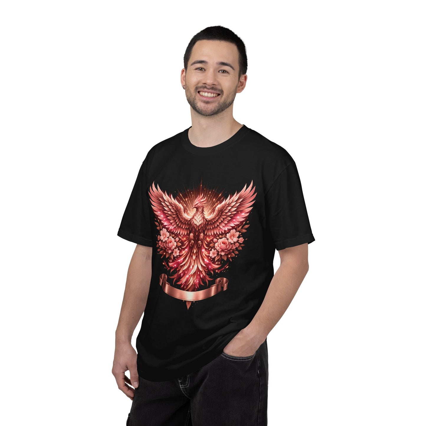 Phoenix Floral T-Shirt — Rising Phoenix Graphic Tee