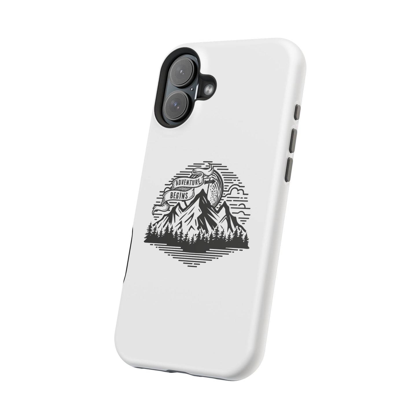 Mountain Adventure Illustration Phone Case | Magnetic Impact-Resistant Case