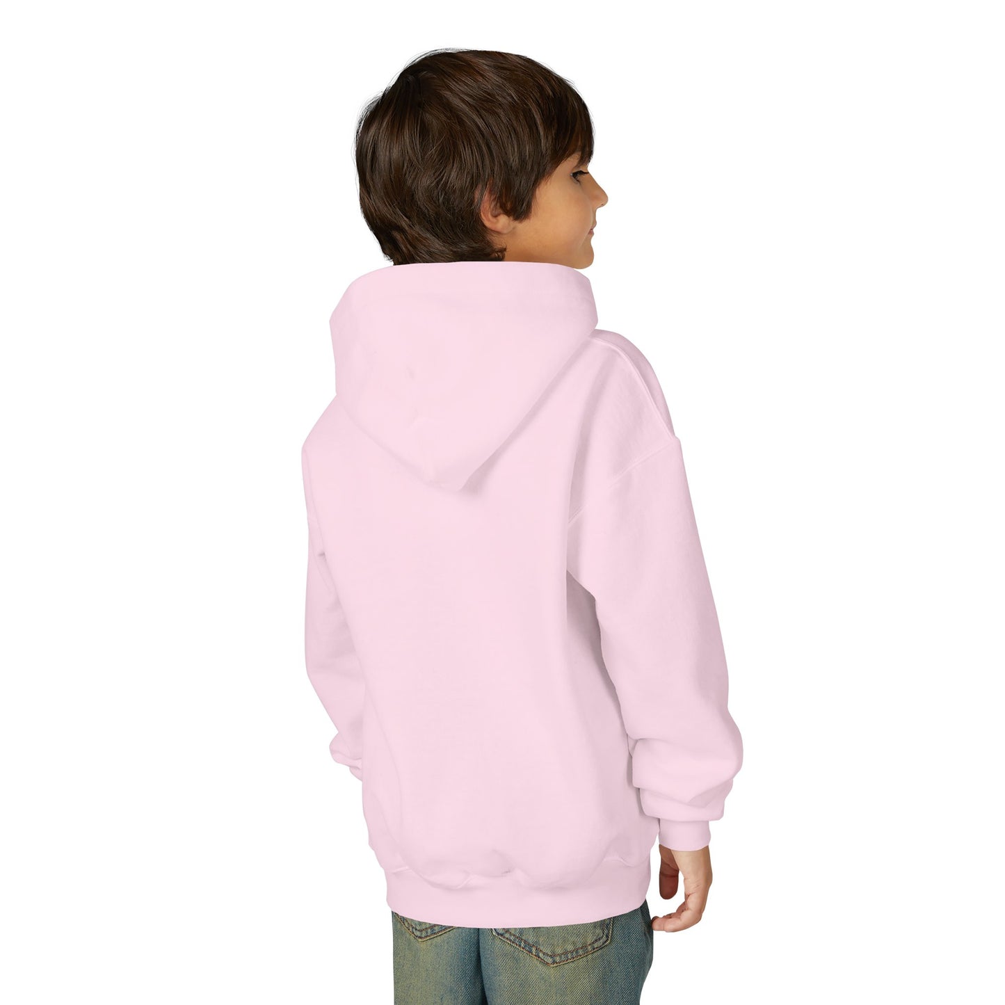Youth Hoodie — Vintage Bronze Crest Floral Emblem