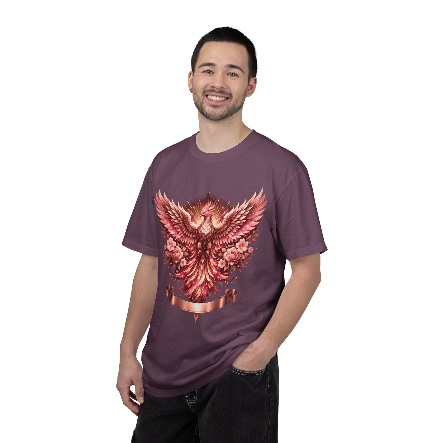 Phoenix Floral T-Shirt — Rising Phoenix Graphic Tee