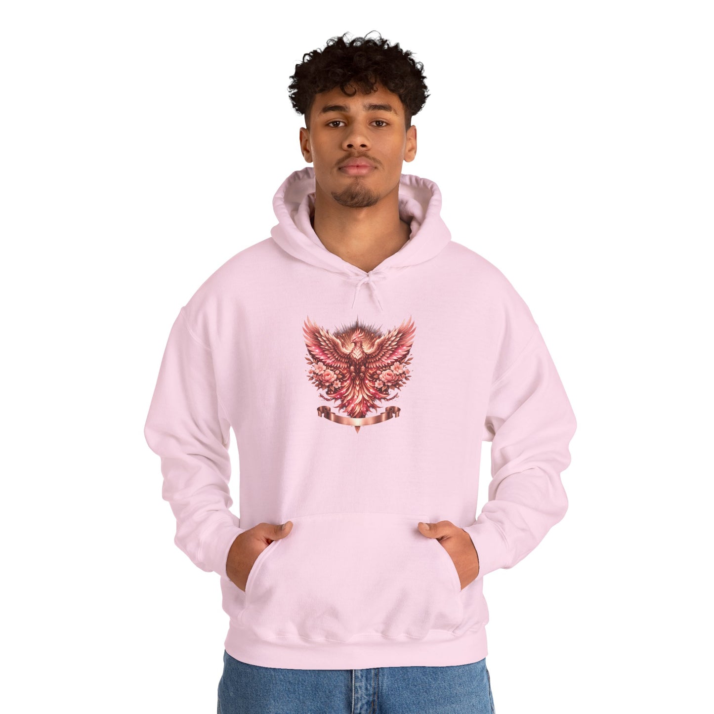 Red Phoenix Graphic Hoodie — Mythical Firebird Sweatshirt