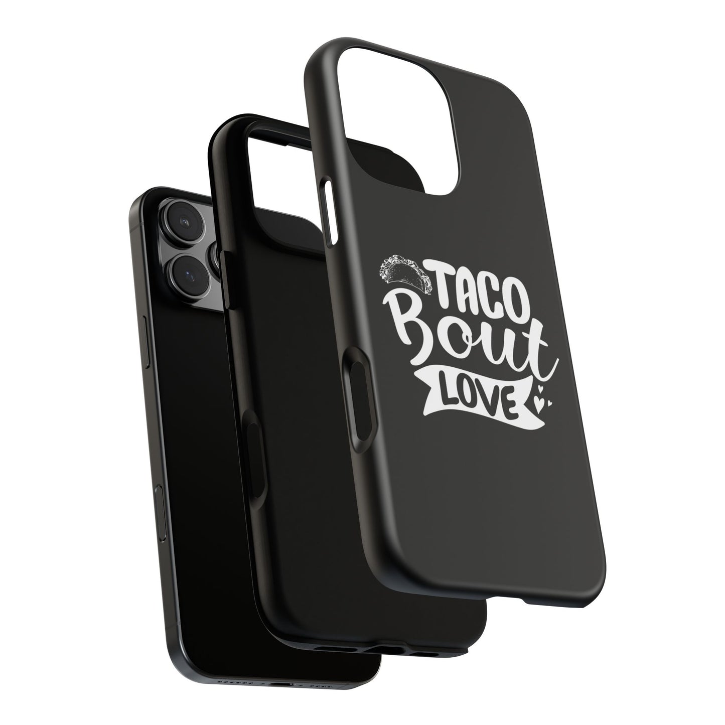 Taco Bout Love phone case | iPhone protective case, food pun design