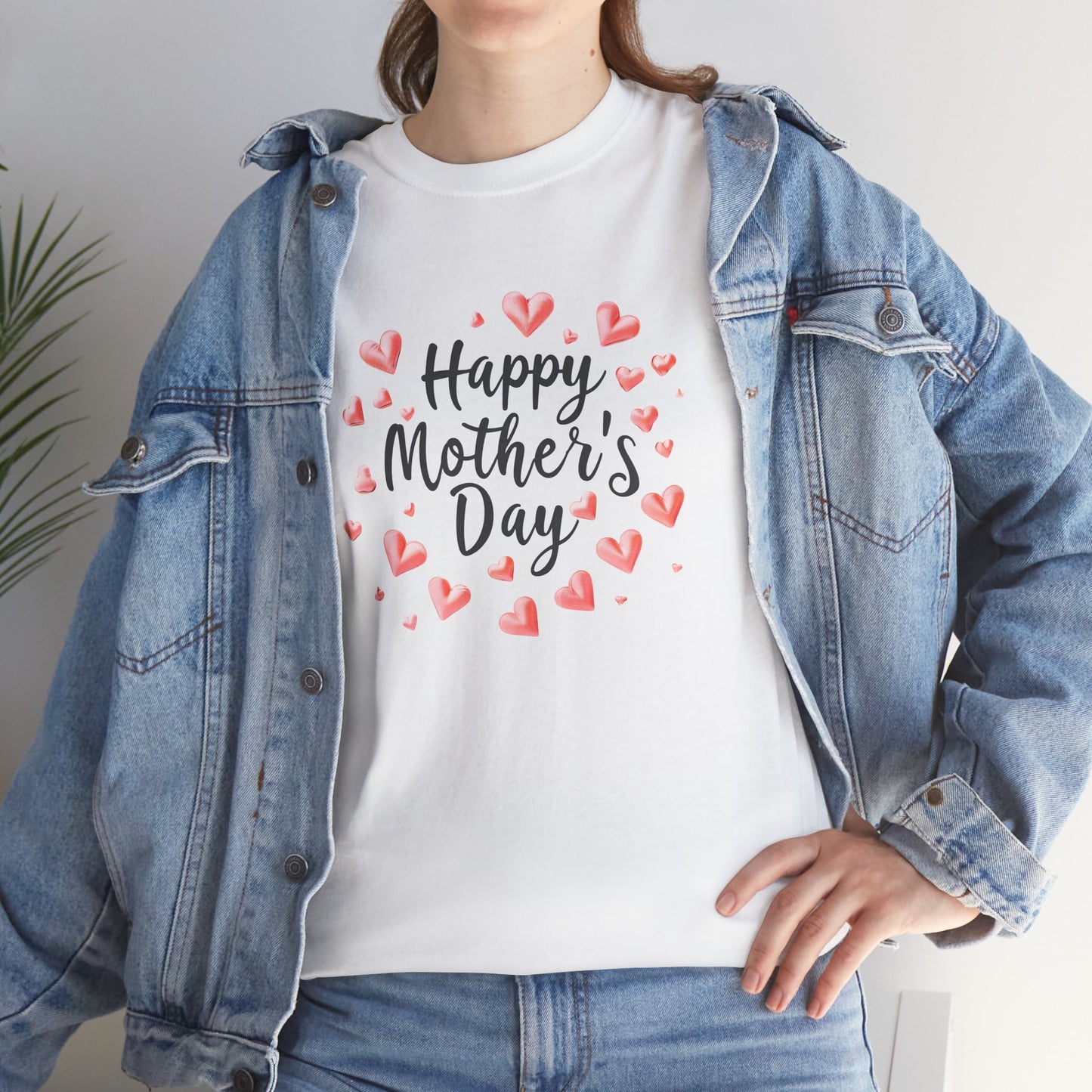 Happy Mother's Day T-Shirt — Cute Heart Wreath Mother's Day Tee