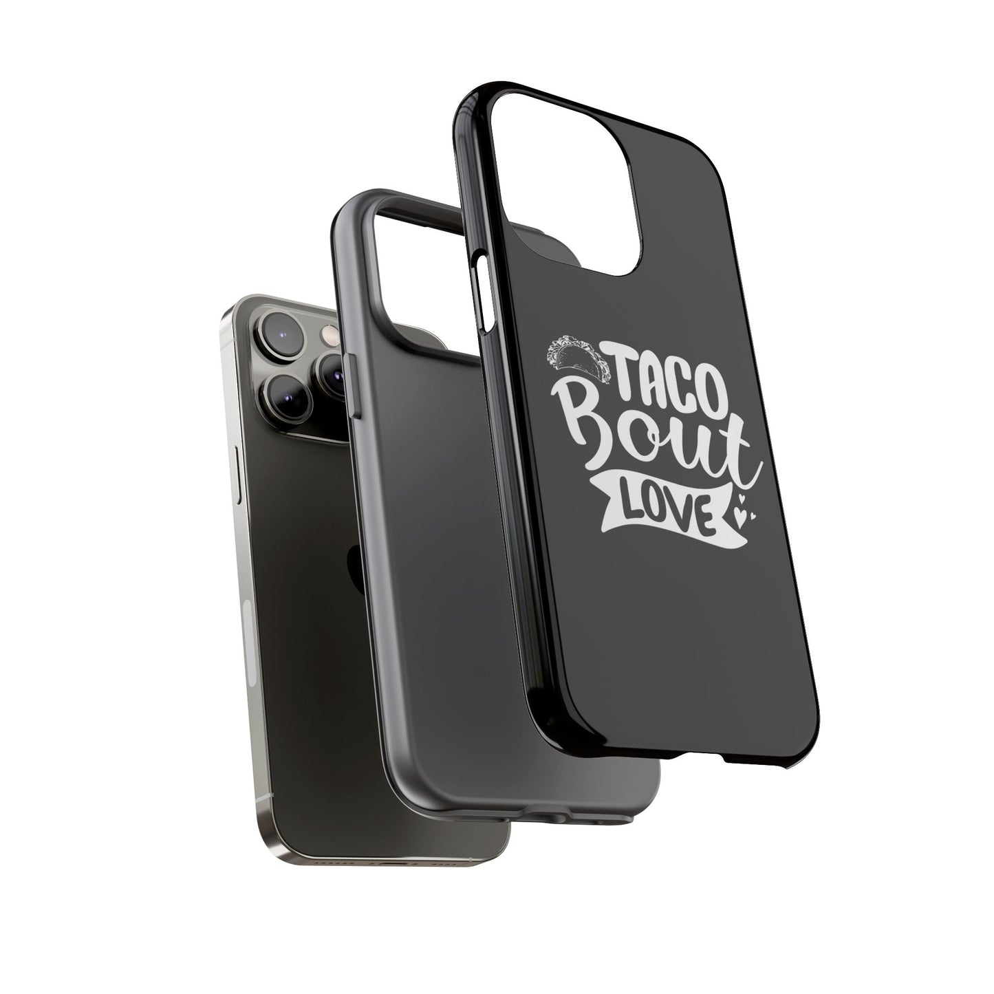Taco Bout Love phone case | iPhone protective case, food pun design