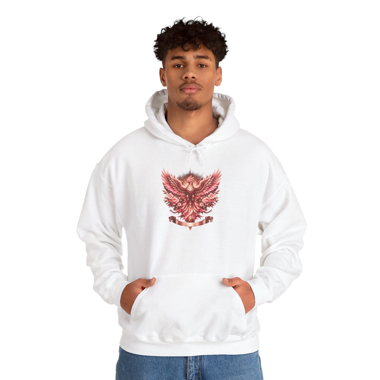 Red Phoenix Graphic Hoodie — Mythical Firebird Sweatshirt