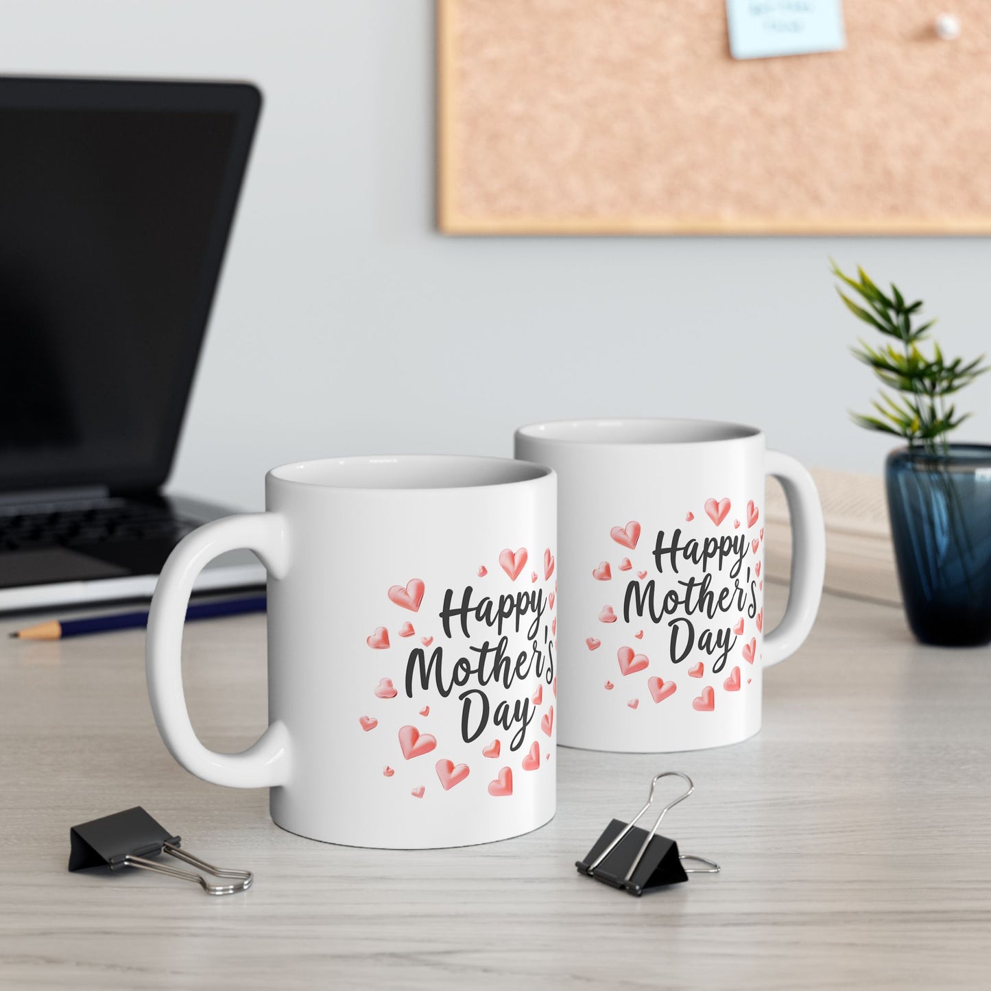 Happy Mother's Day Hearts Mug | Mother's Day Ceramic Mug