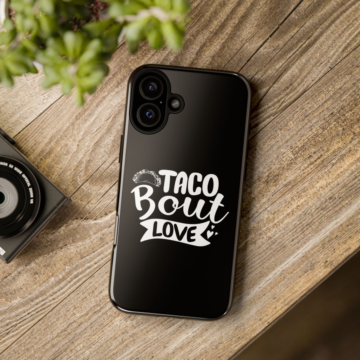 Taco Bout Love phone case | iPhone protective case, food pun design