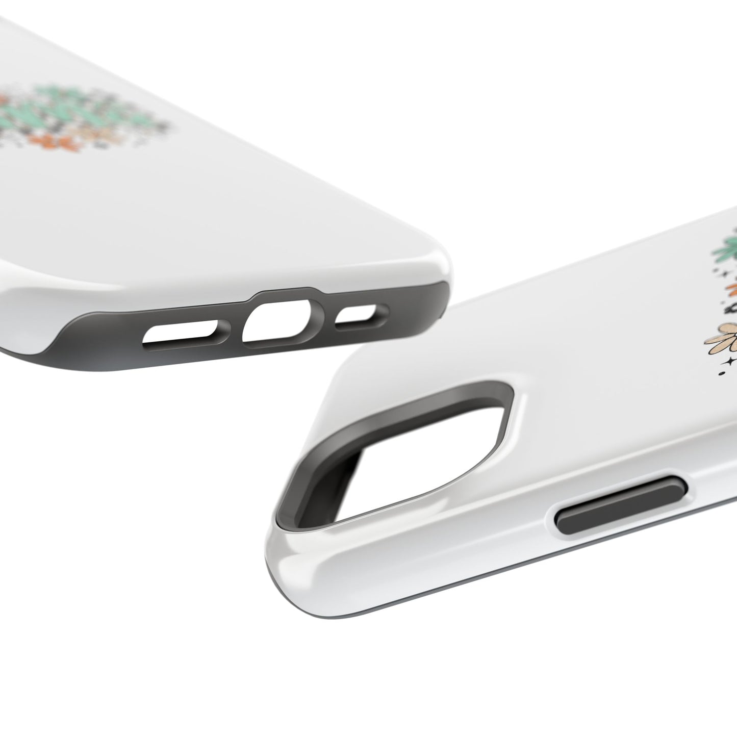 Mama floral checkerboard phone case | Magnetic impact-resistant case