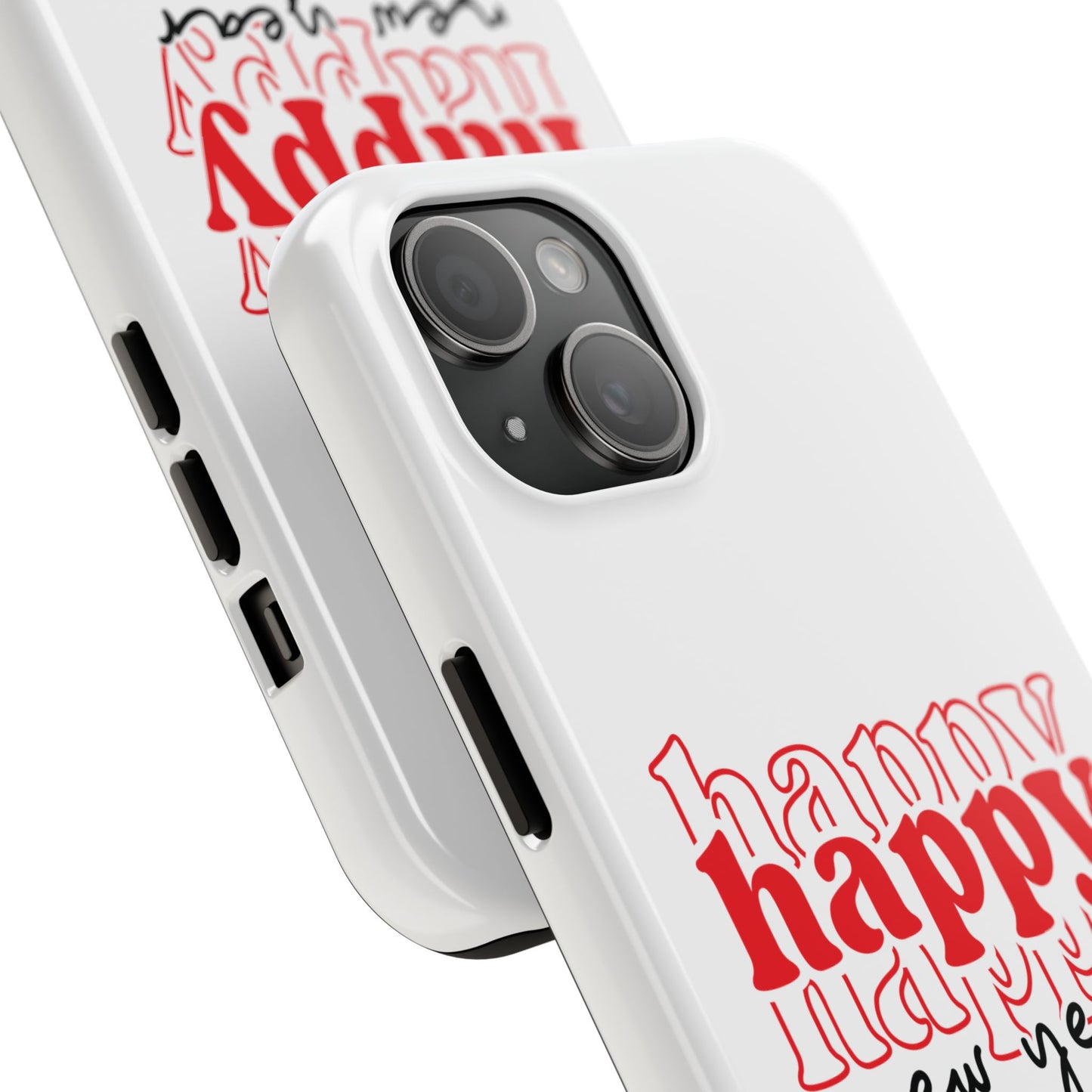 Happy Happy New Year Phone Case | New Year Typographic Design